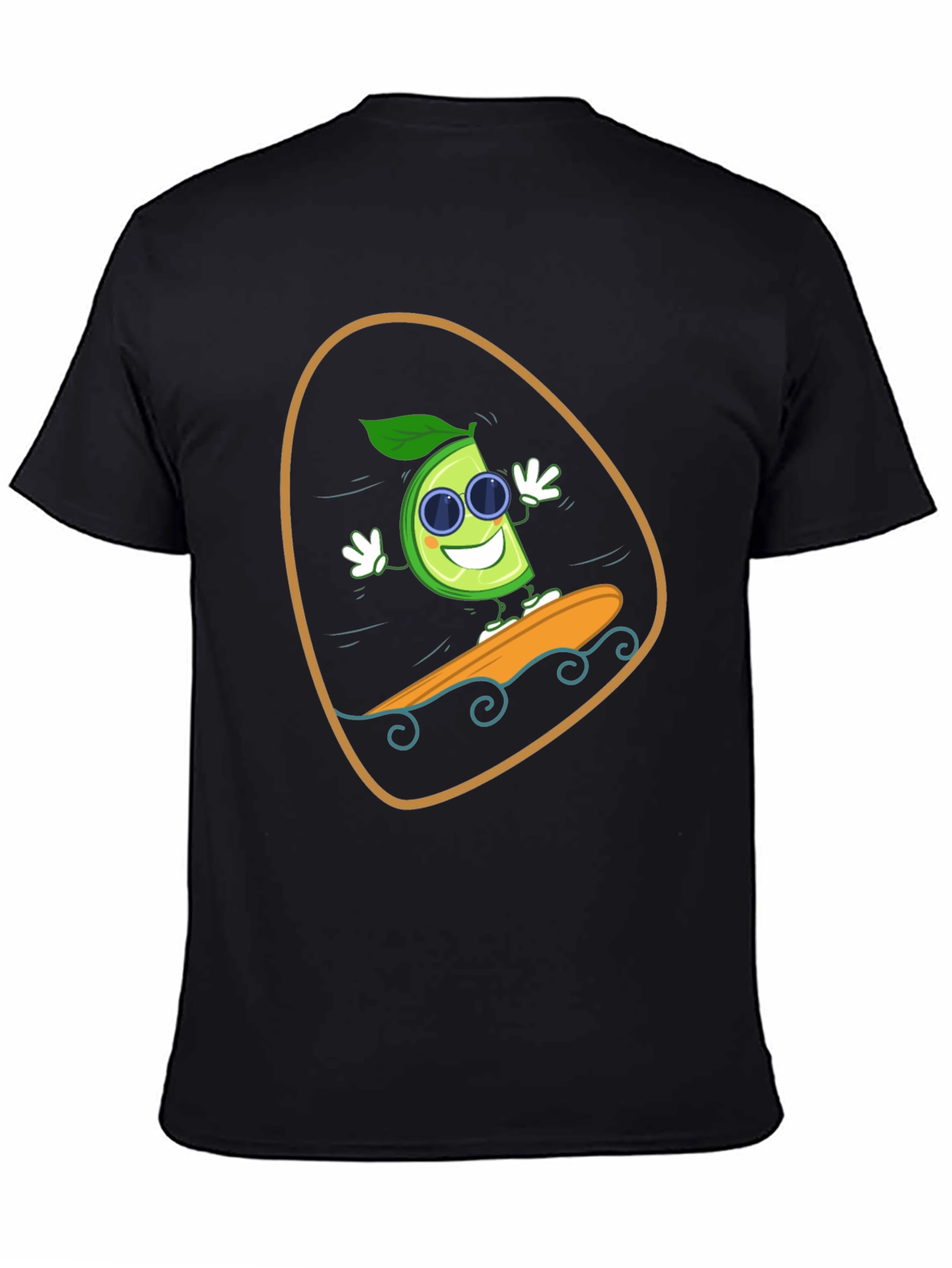 Lime Surfing T-Shirt - Fun Graphic Tee