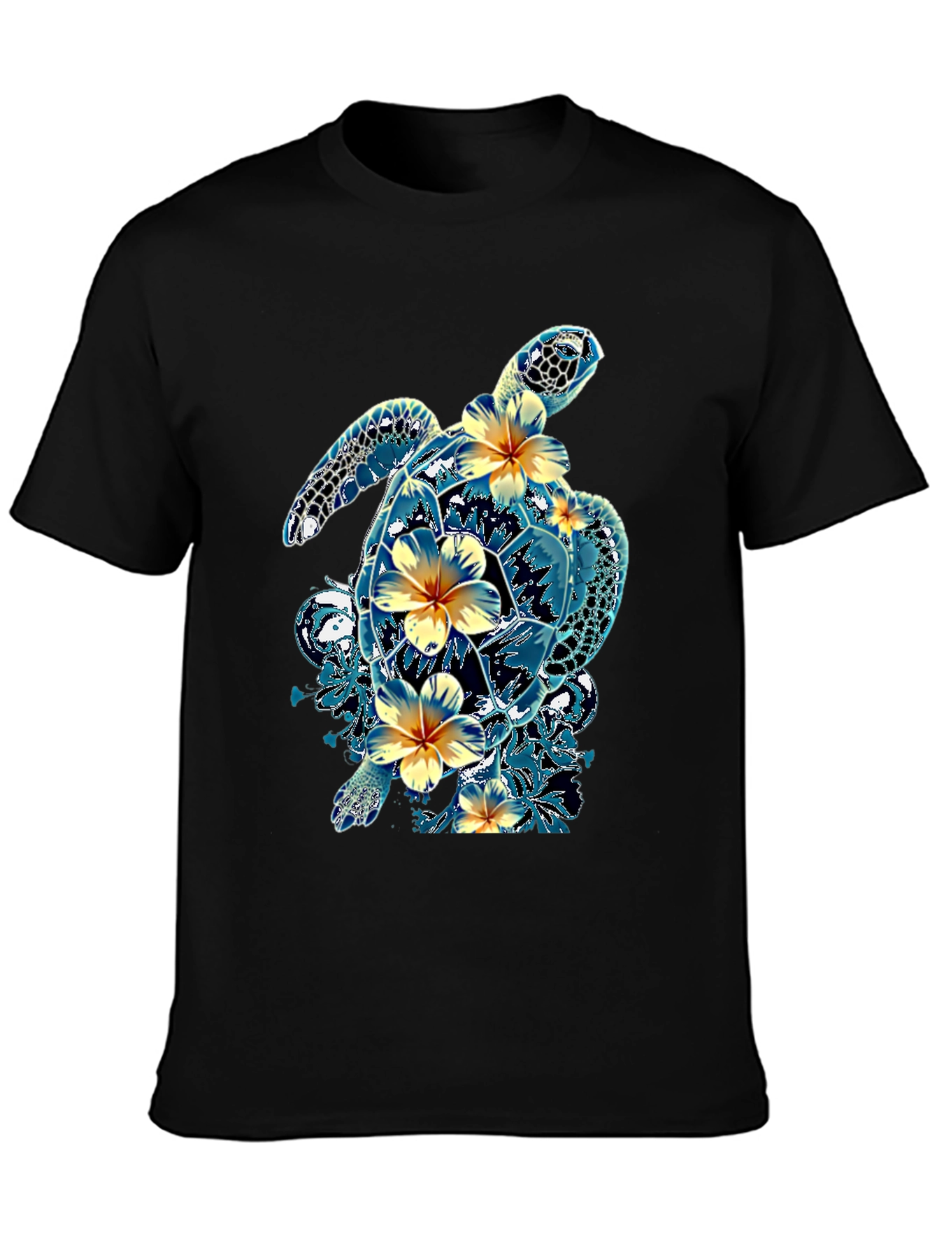 Turtle Hibiscus T-Shirt - Tropical Style
