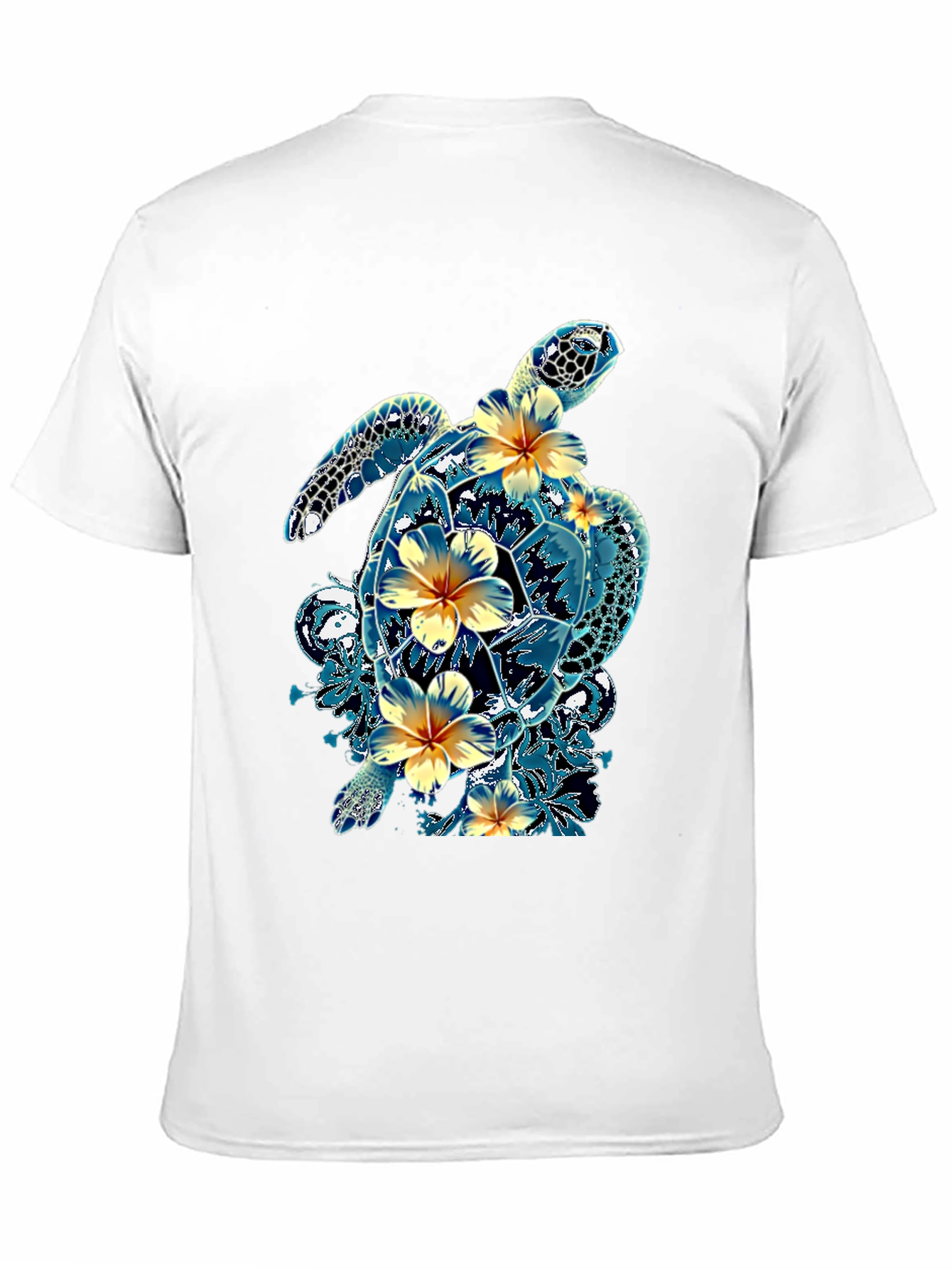 Turtle Hibiscus T-Shirt - Tropical Style