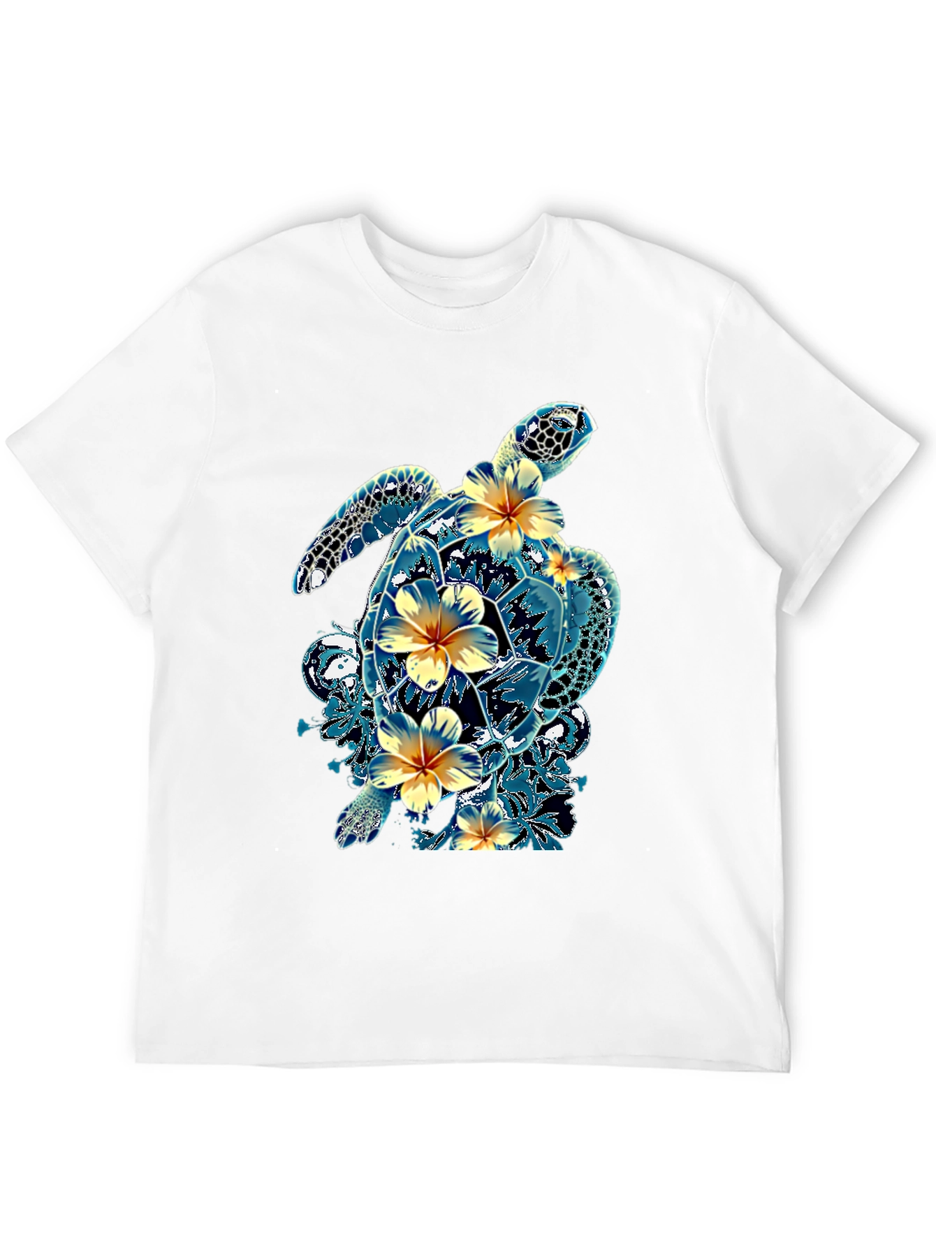 Turtle Hibiscus T-Shirt - Tropical Style