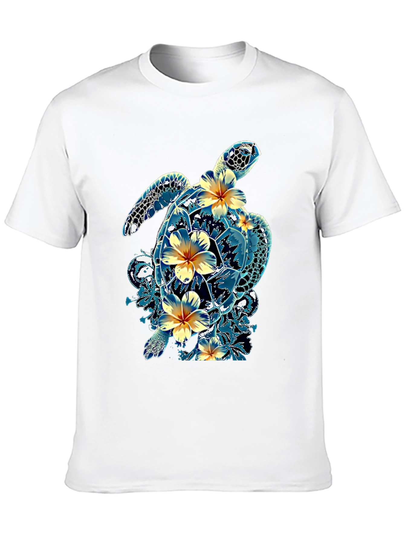 Turtle Hibiscus T-Shirt - Tropical Style