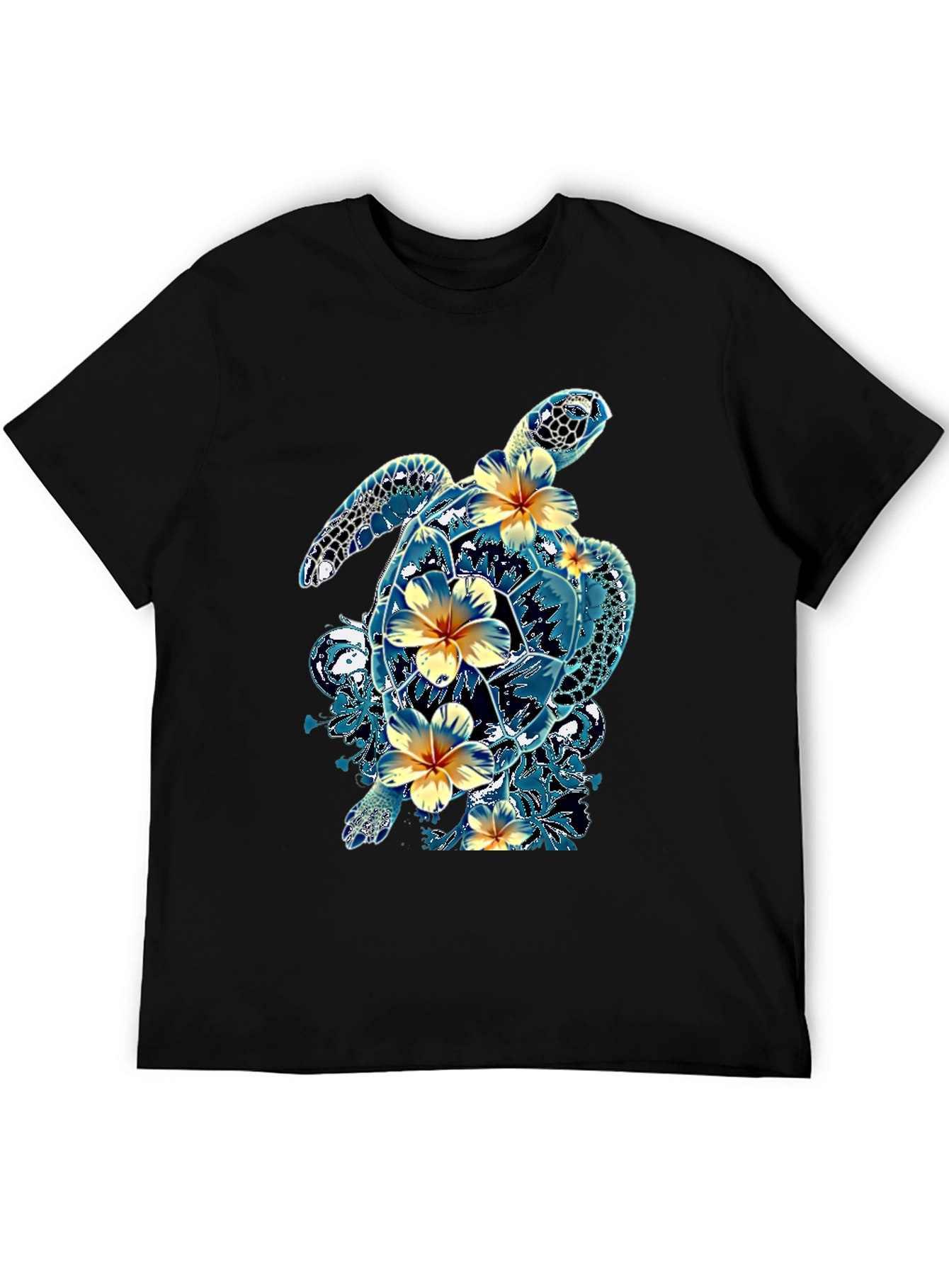 Turtle Hibiscus T-Shirt - Tropical Style