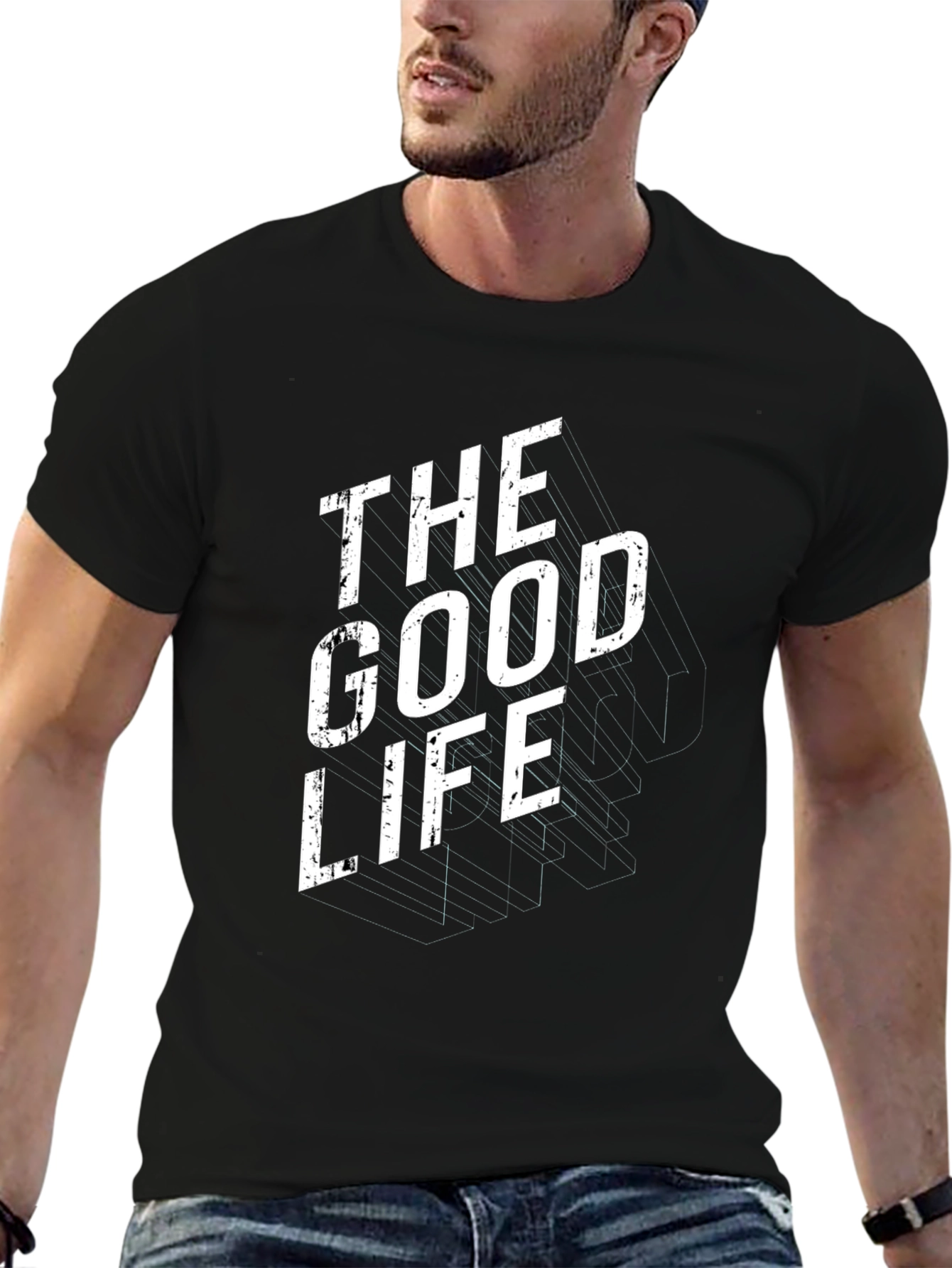 The Good Life Graphic Tee - Modern Black T-Shirt