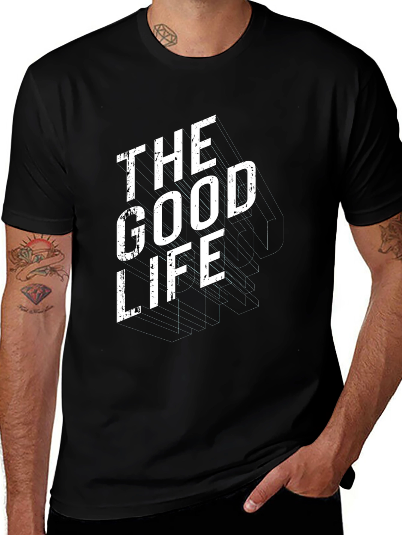 The Good Life Graphic Tee - Modern Black T-Shirt