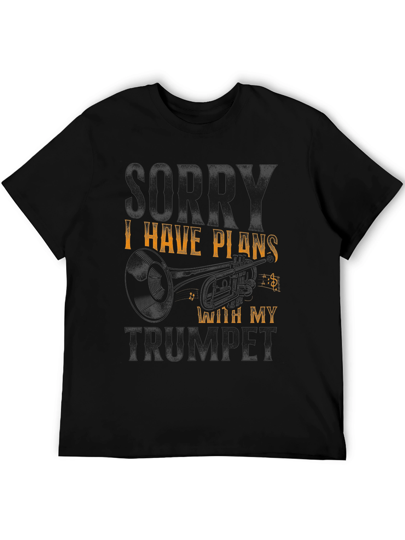 Trumpet Plans Black T-Shirt