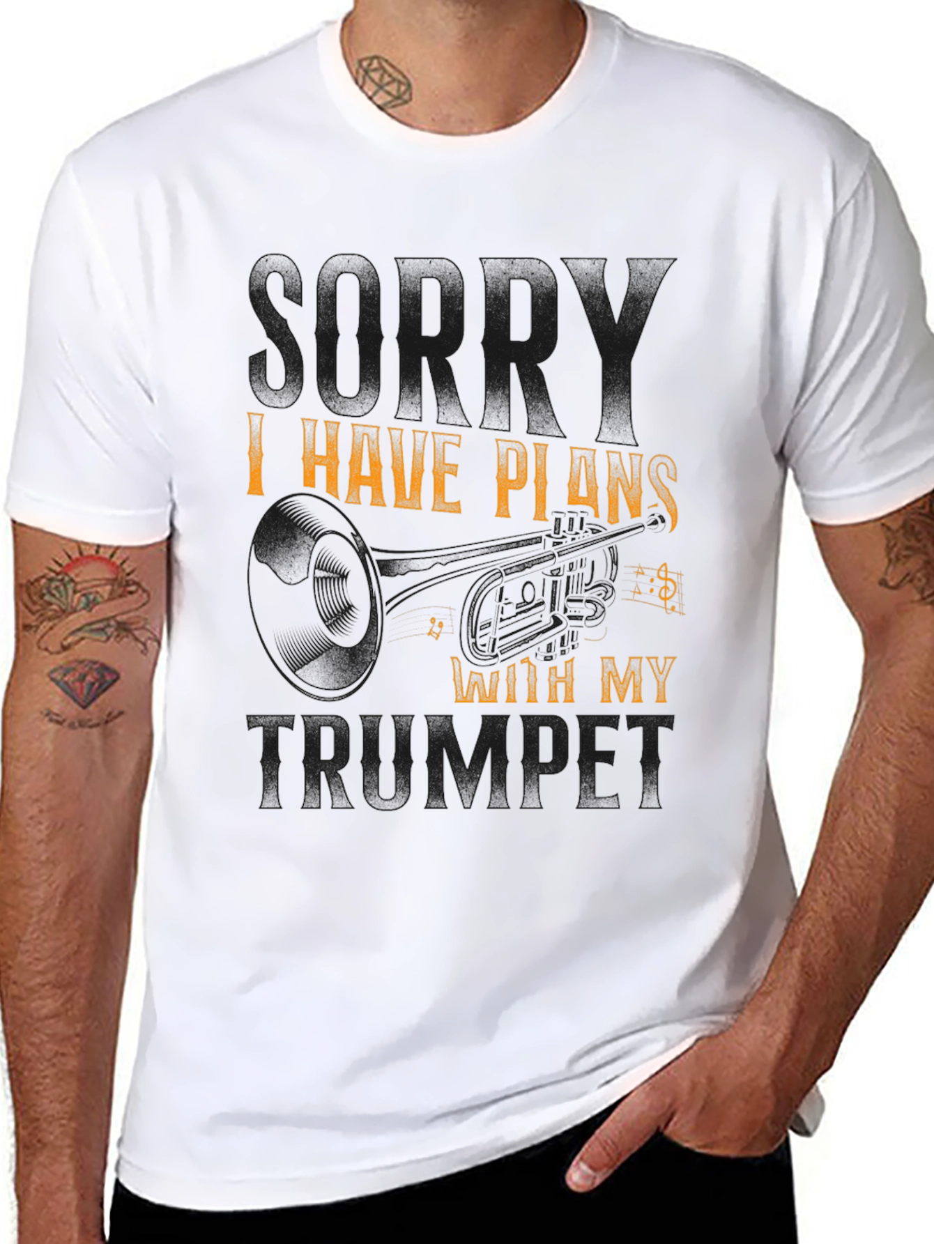 Trumpet Plans Black T-Shirt