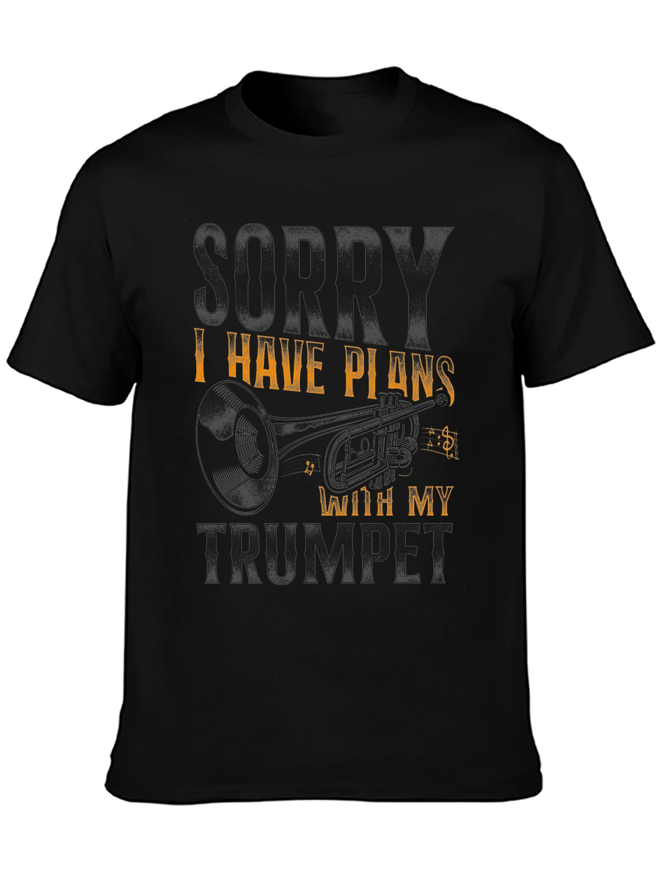 Trumpet Plans Black T-Shirt
