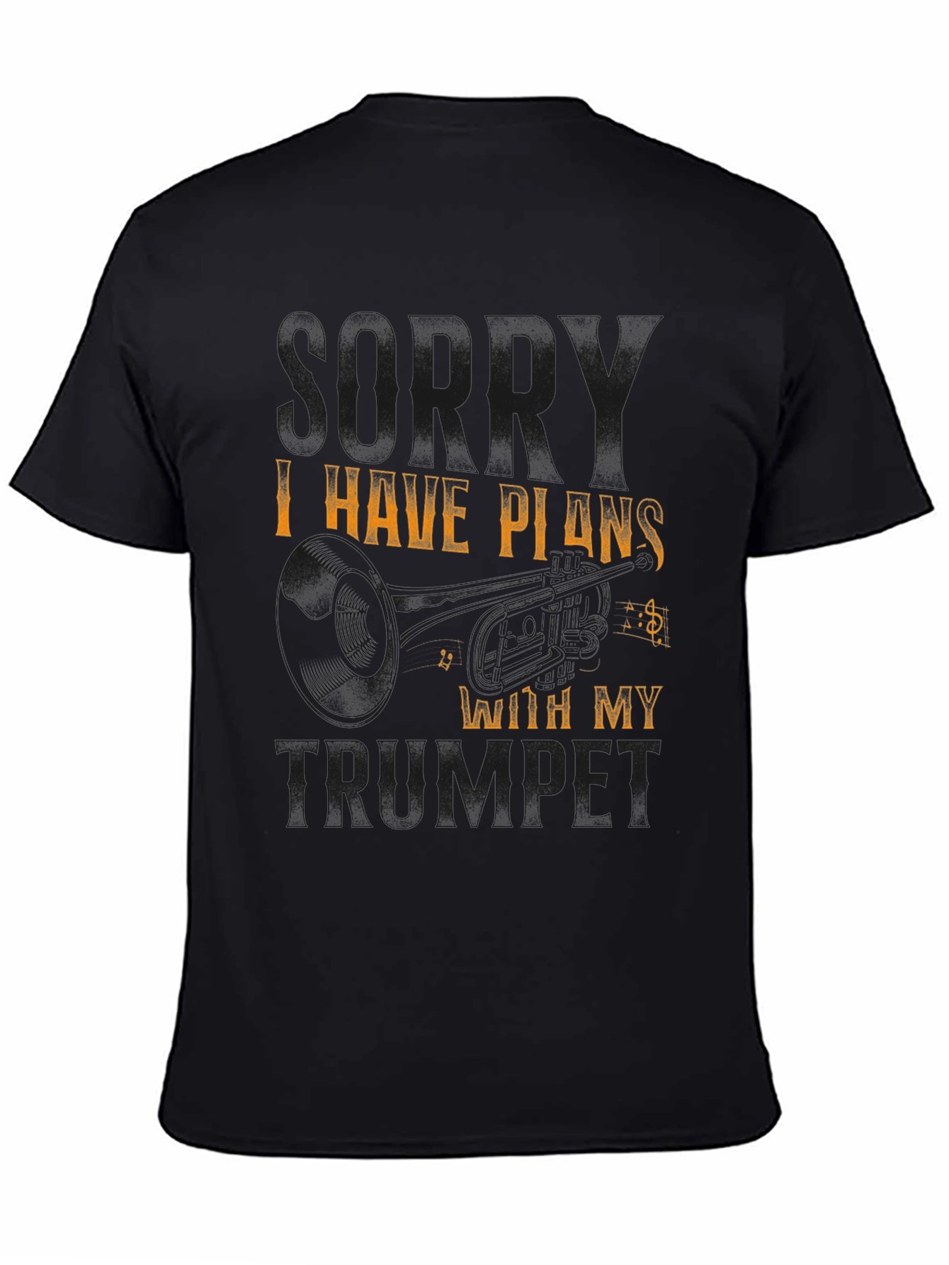 Trumpet Plans Black T-Shirt
