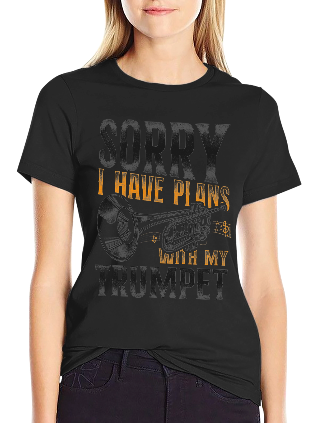 Trumpet Plans Black T-Shirt