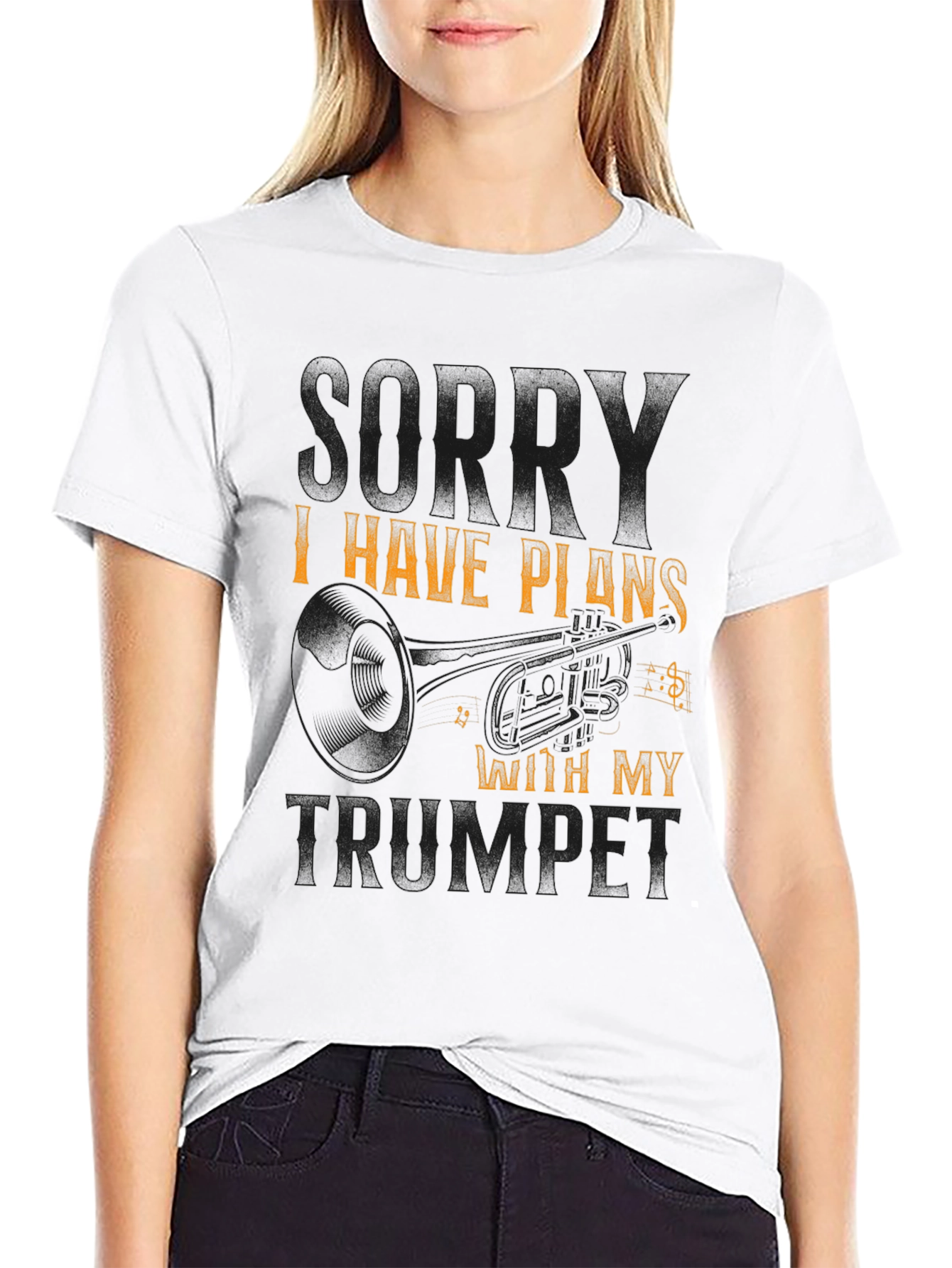 Trumpet Plans Black T-Shirt
