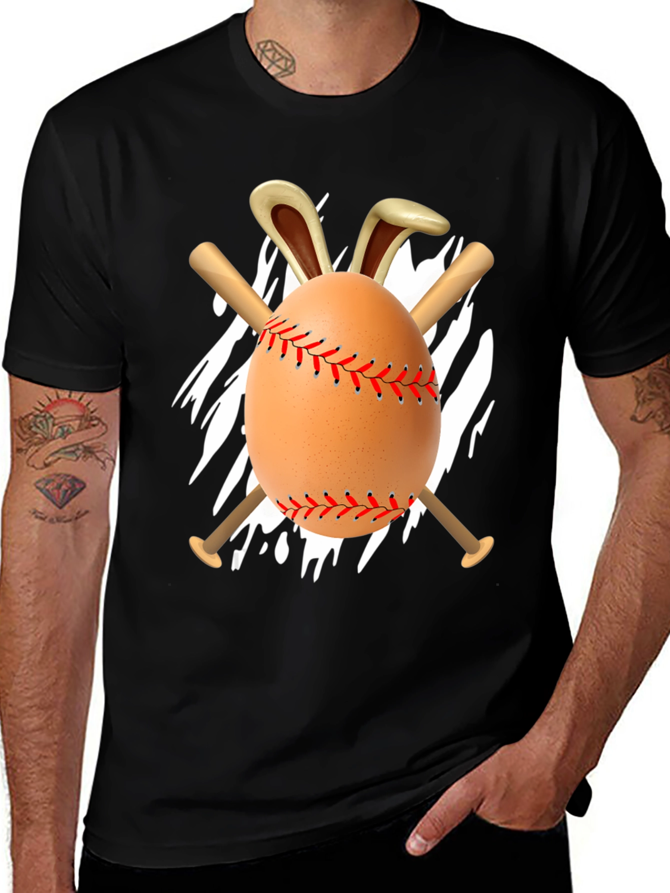 Easter Baseball Egg Bunny T-Shirt