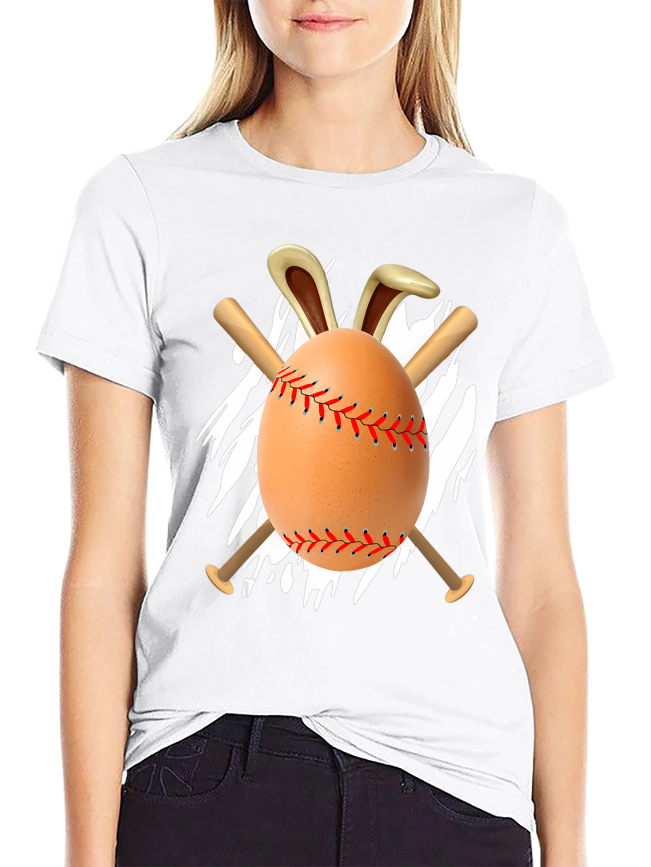 Easter Baseball Egg Bunny T-Shirt
