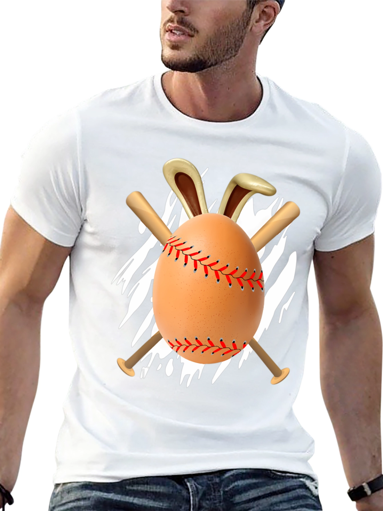 Easter Baseball Egg Bunny T-Shirt