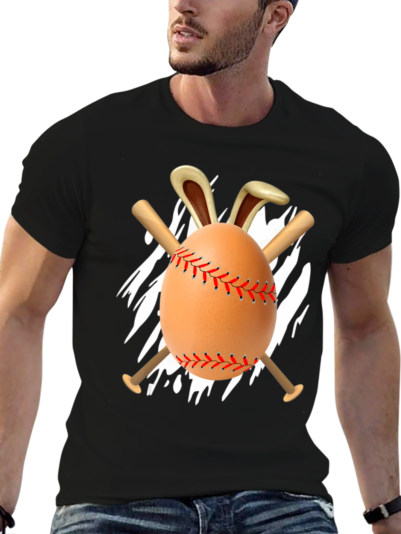 Easter Baseball Egg Bunny T-Shirt