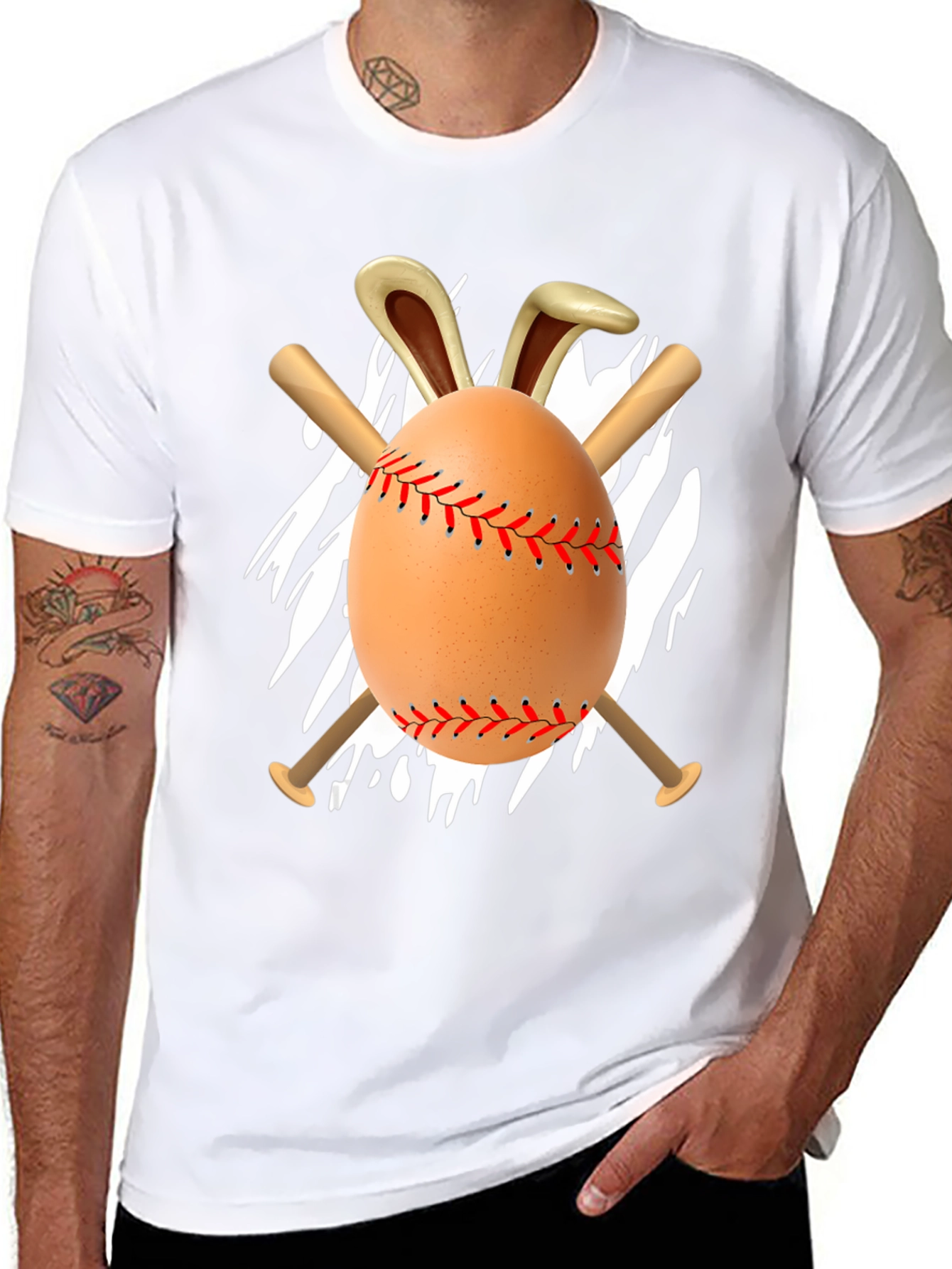 Easter Baseball Egg Bunny T-Shirt