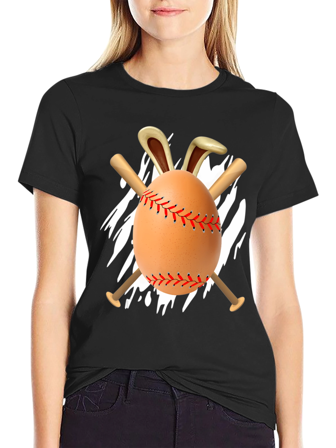 Easter Baseball Egg Bunny T-Shirt