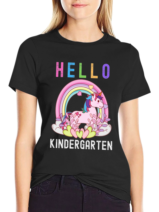 Unicorn Kindergarten T-Shirt - Back to School Cute Tee