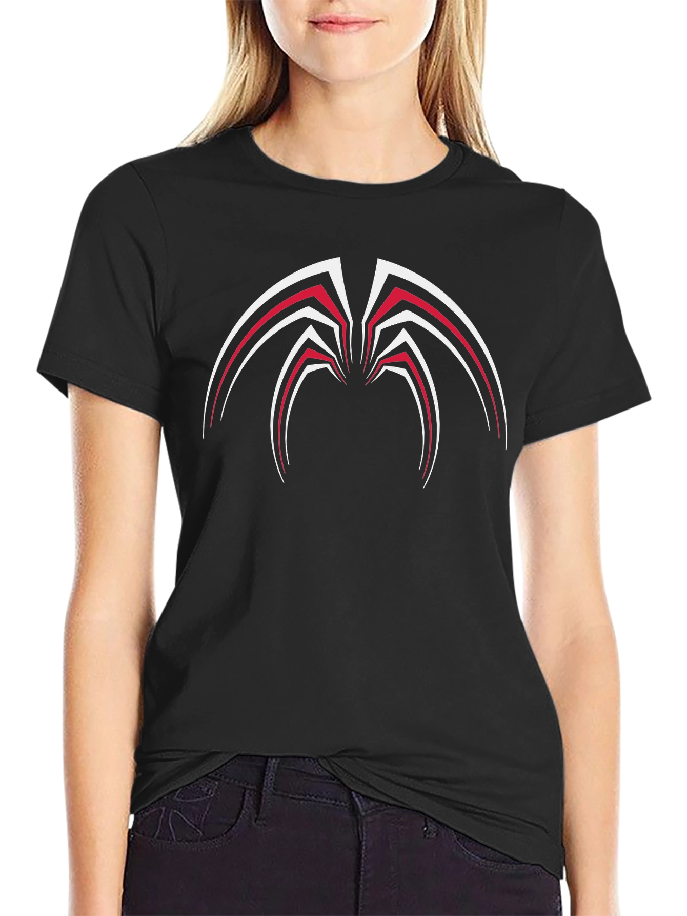 Stylish Graphic Tee - Spider Design