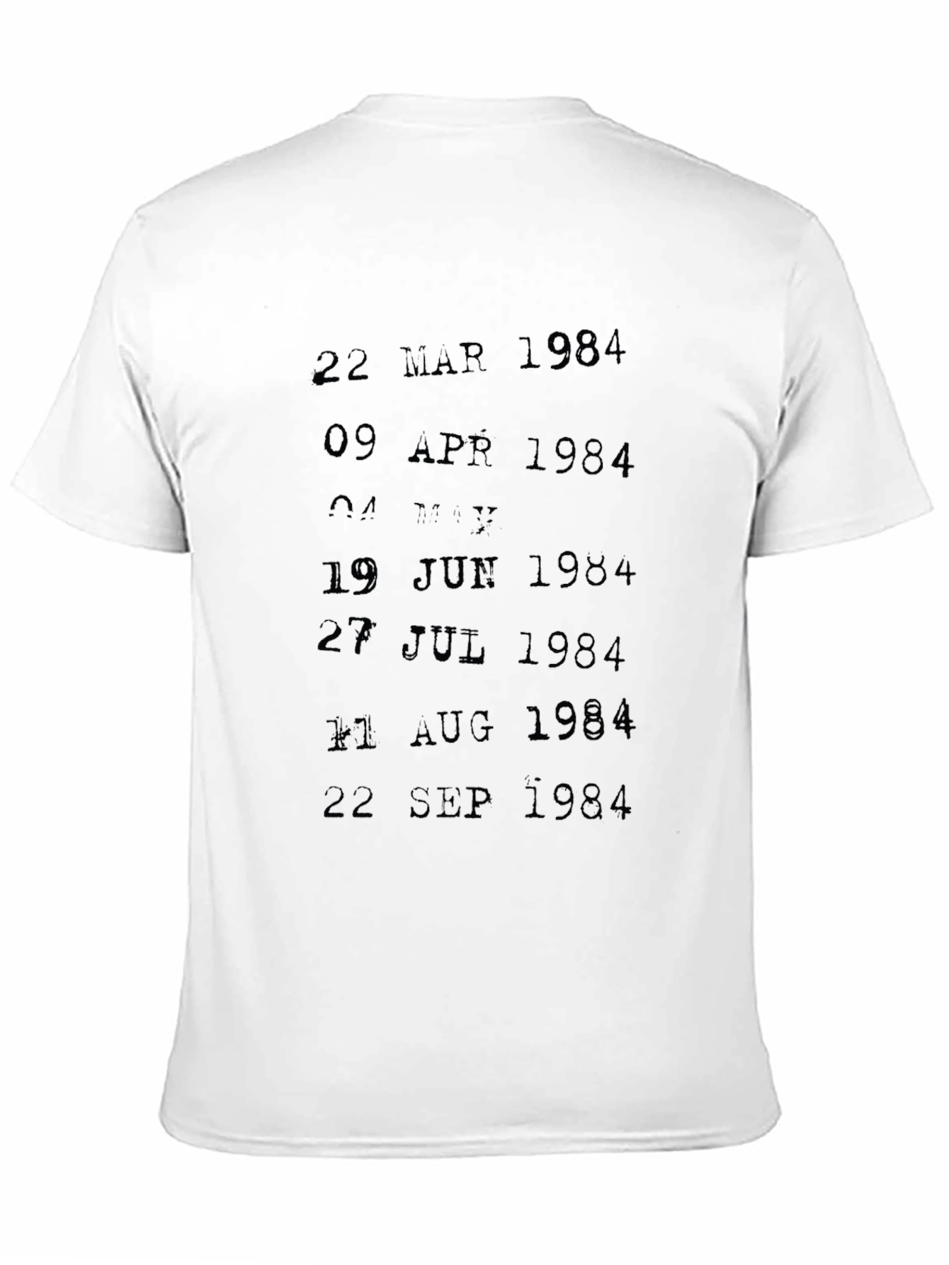 1984 Orwellian T-Shirt: Birthdates
