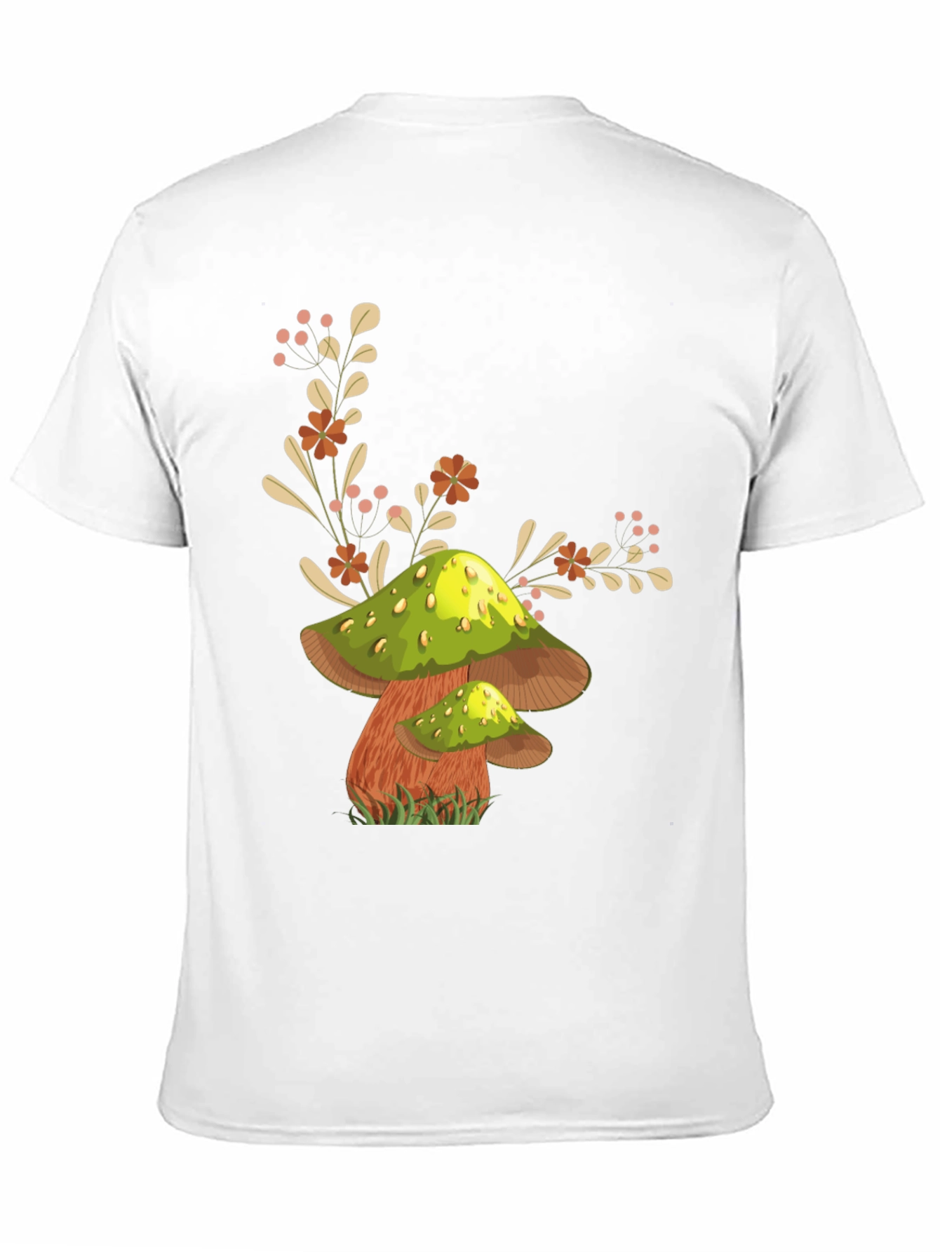 Mushroom Graphic Tee - Funky Botanical Design