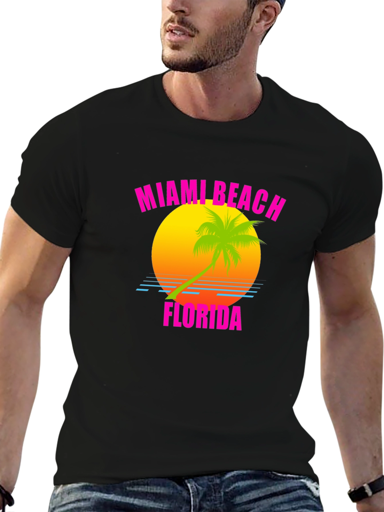 Miami Beach Florida Retro T-Shirt