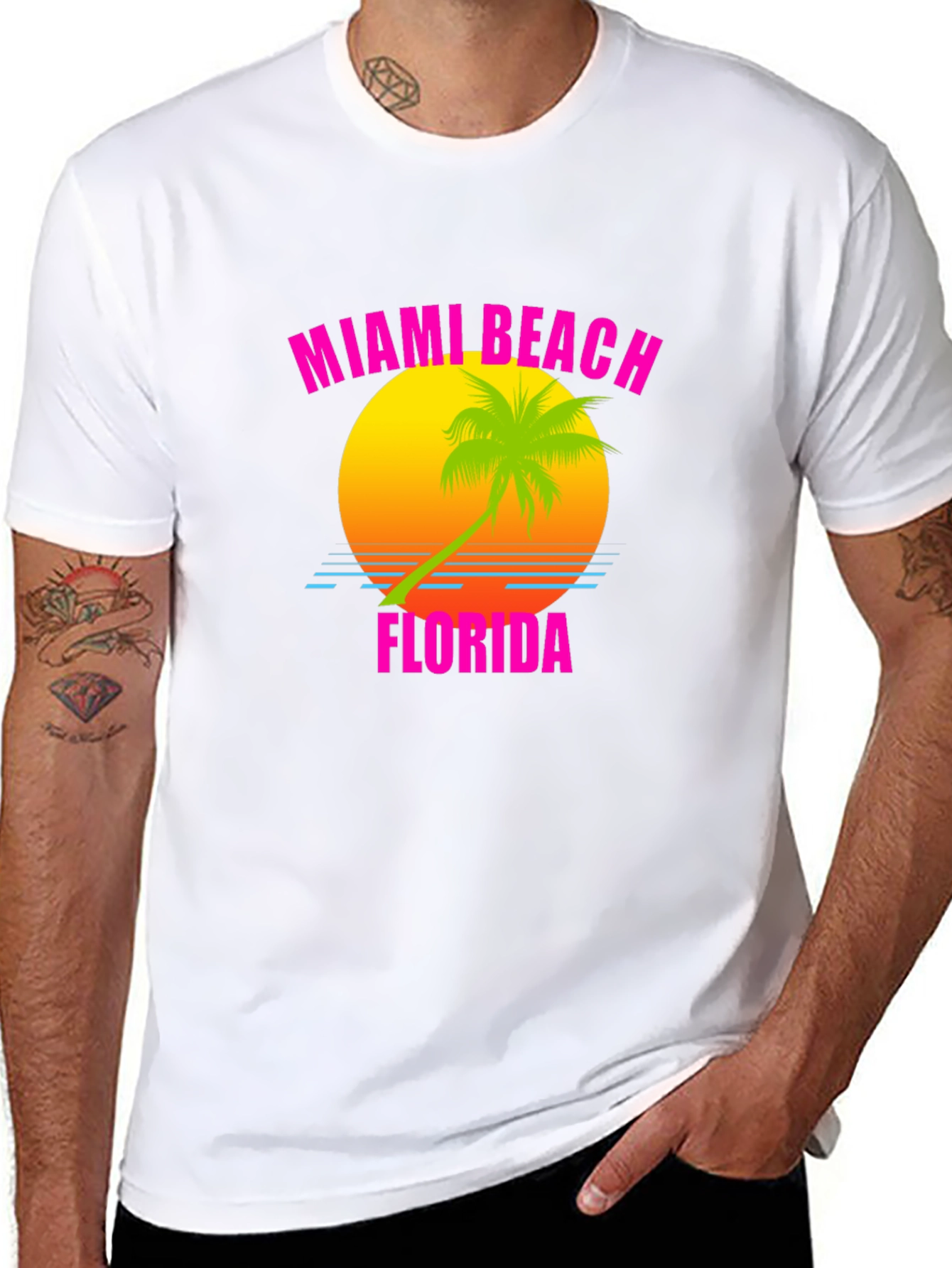 Miami Beach Florida Retro T-Shirt