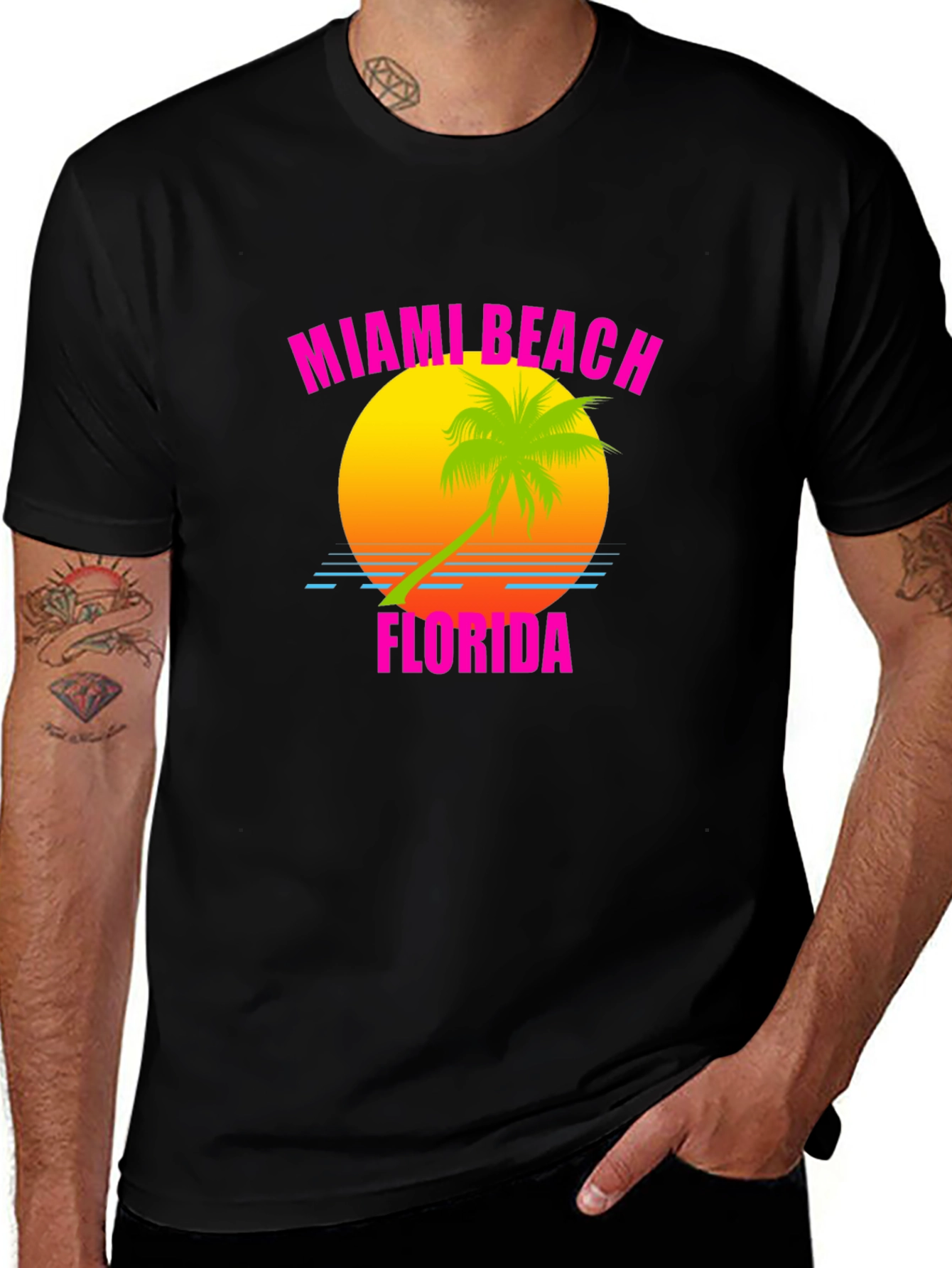 Miami Beach Florida Retro T-Shirt