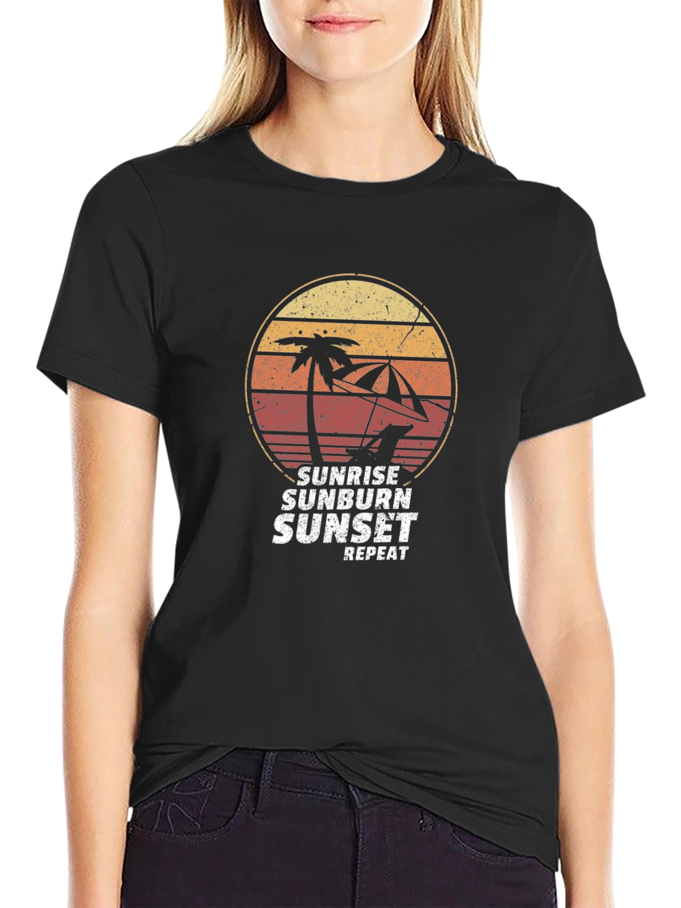 Sunrise Sunburn Sunset Repeat T-Shirt