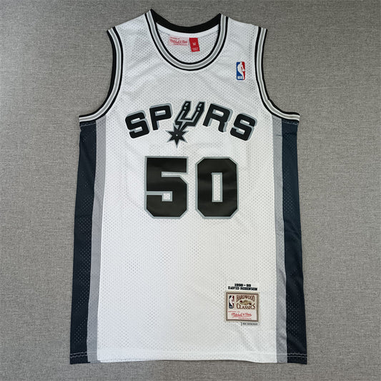 Men's San Antonio Spurs David Robinson White 1998-99 Classics Swingman Jerseys