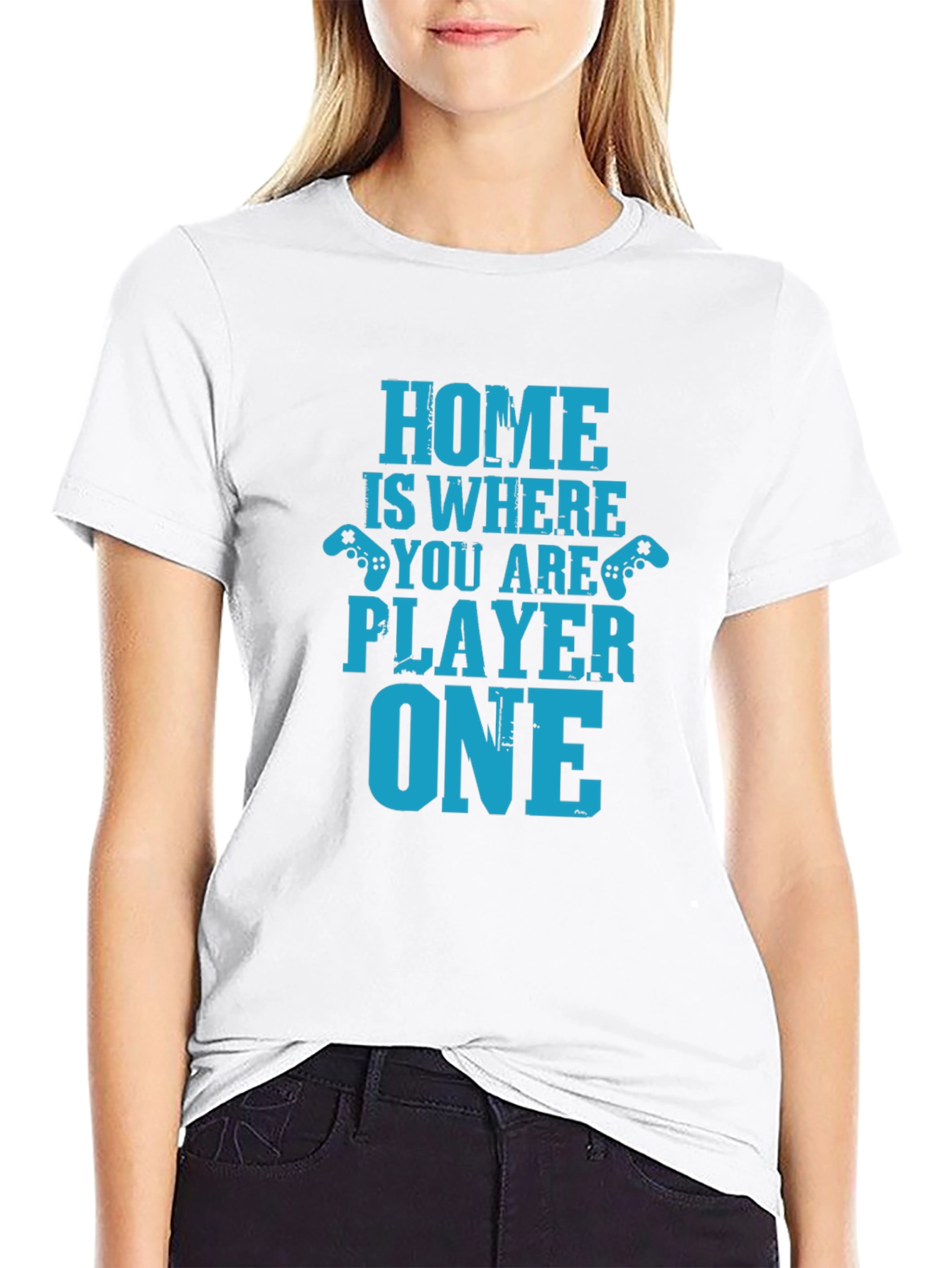 Home Is Where You Are Player One Black T-Shirt