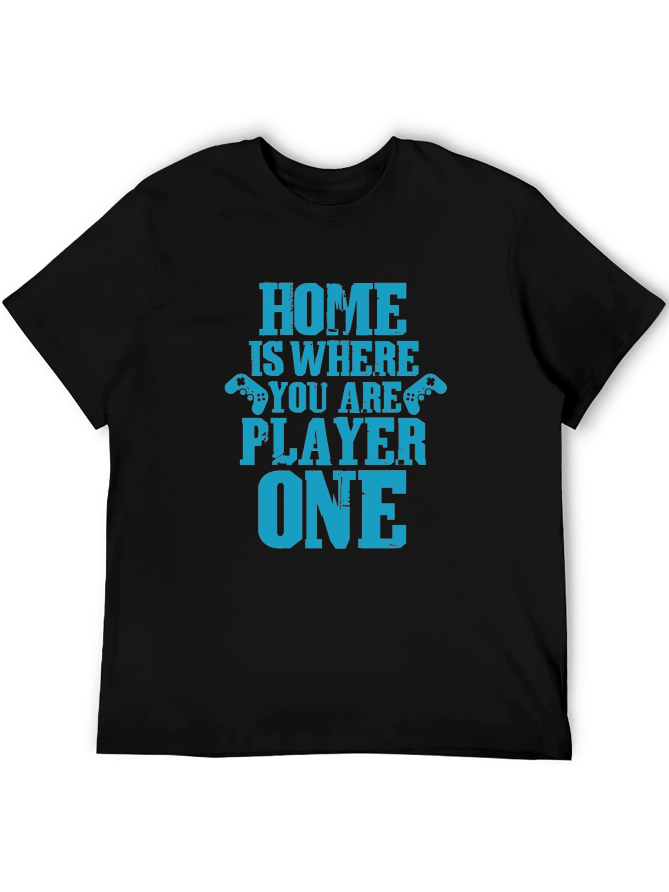 Home Is Where You Are Player One Black T-Shirt
