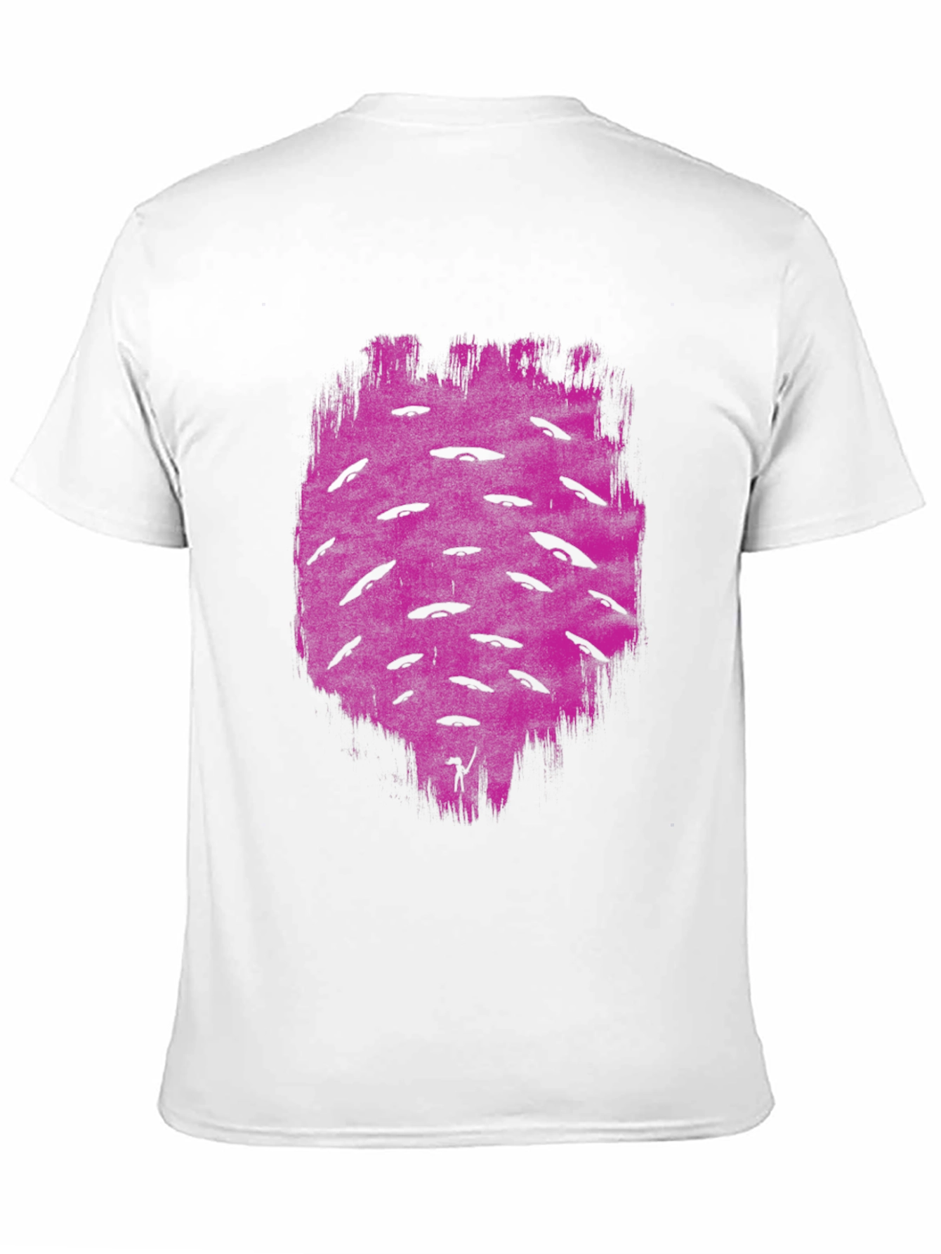UFO Graphic Tee - Mens Black Cotton T-Shirt