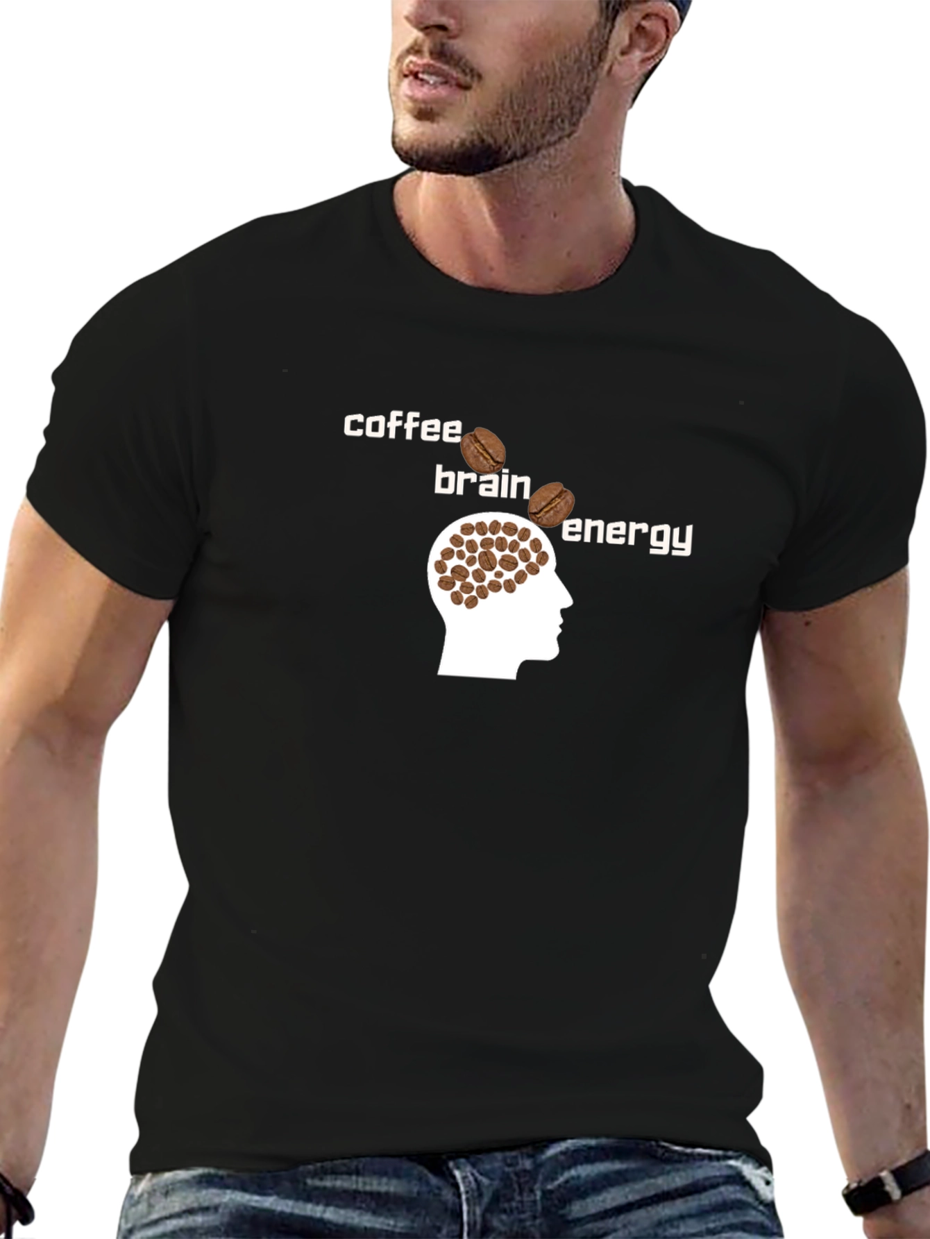 Coffee Brain Energy T-Shirt - Boost Your Day!