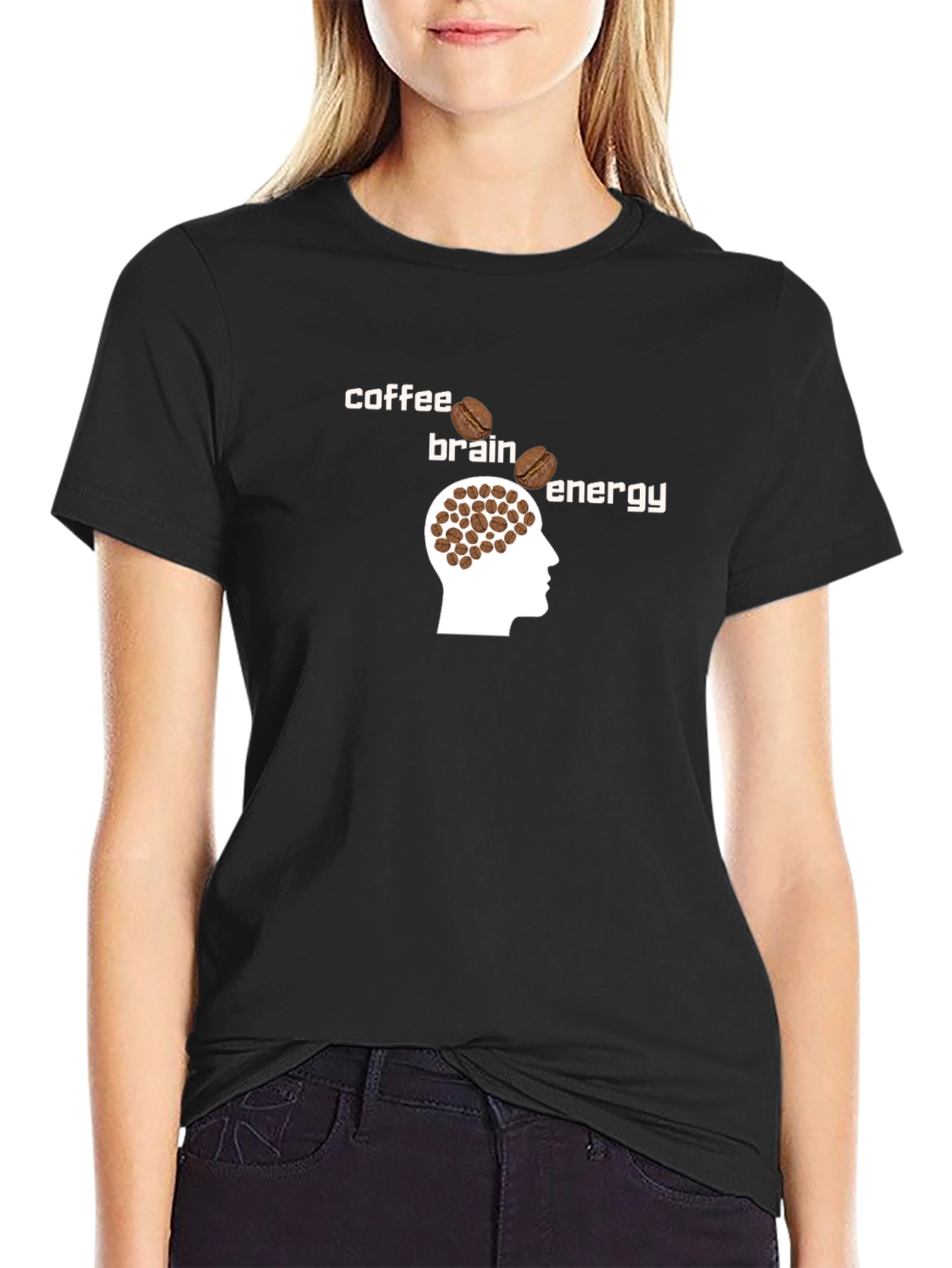 Coffee Brain Energy T-Shirt - Boost Your Day!