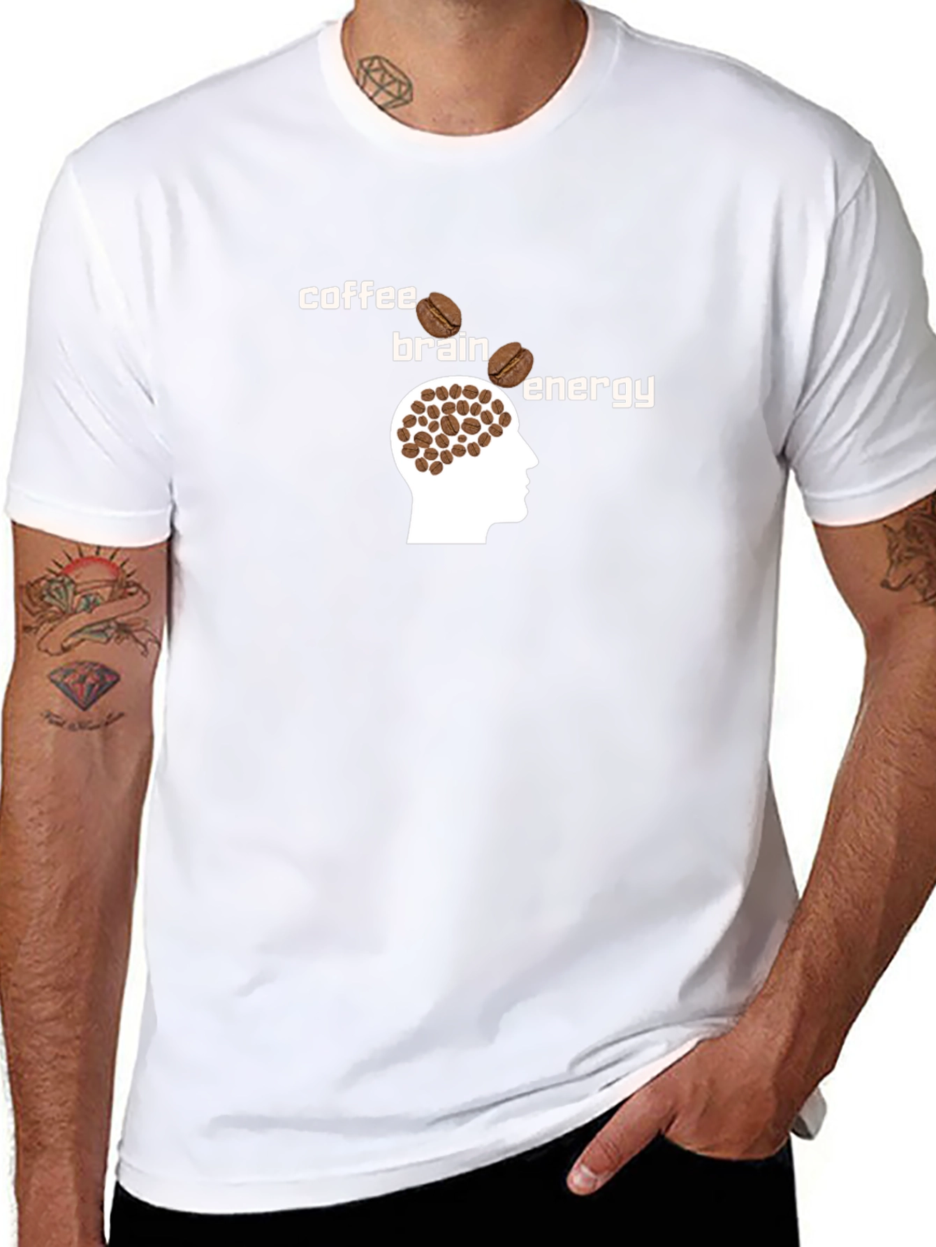 Coffee Brain Energy T-Shirt - Boost Your Day!