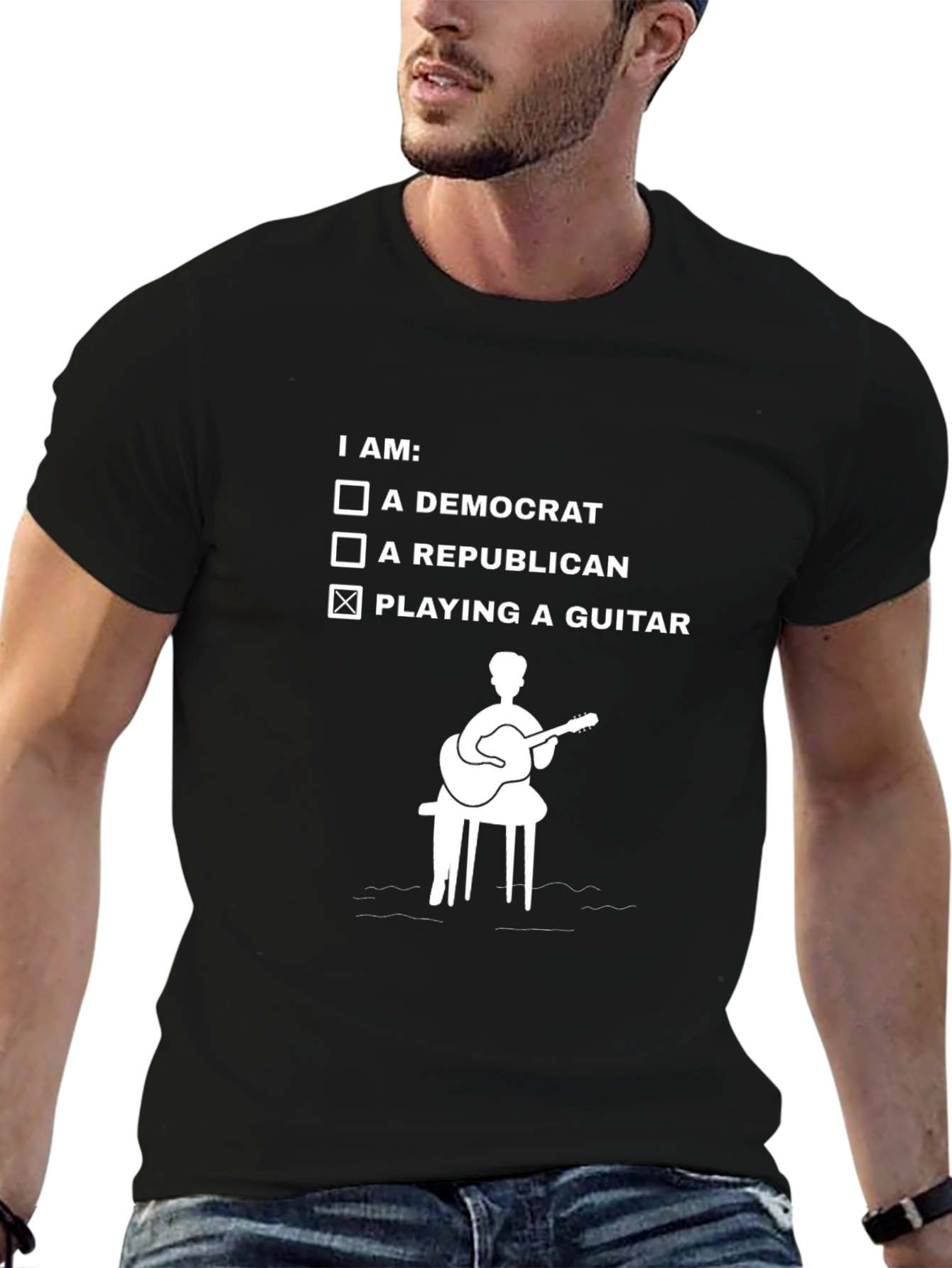 Guitar Player T-Shirt - Musician Novelty Tee