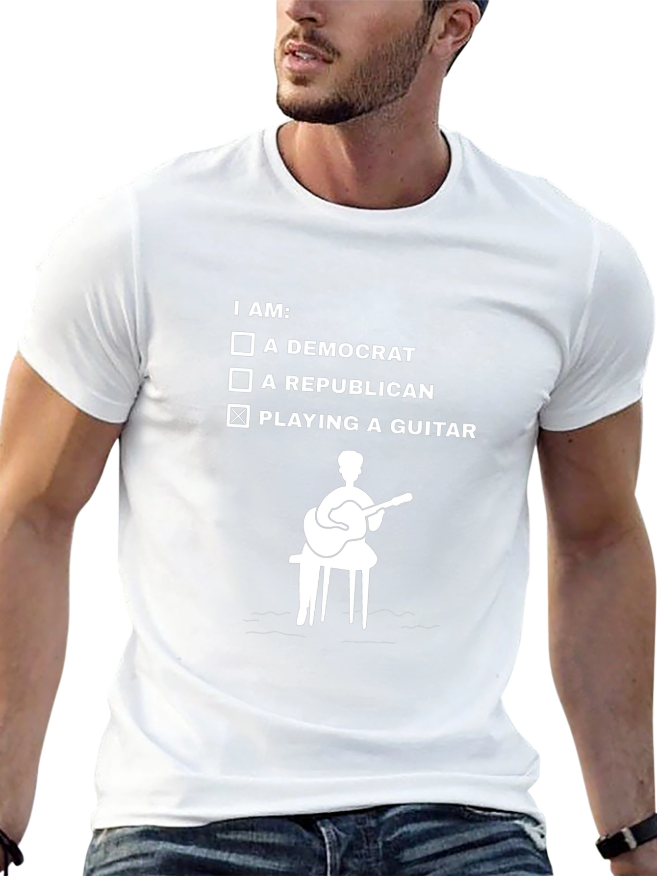 Guitar Player T-Shirt - Musician Novelty Tee