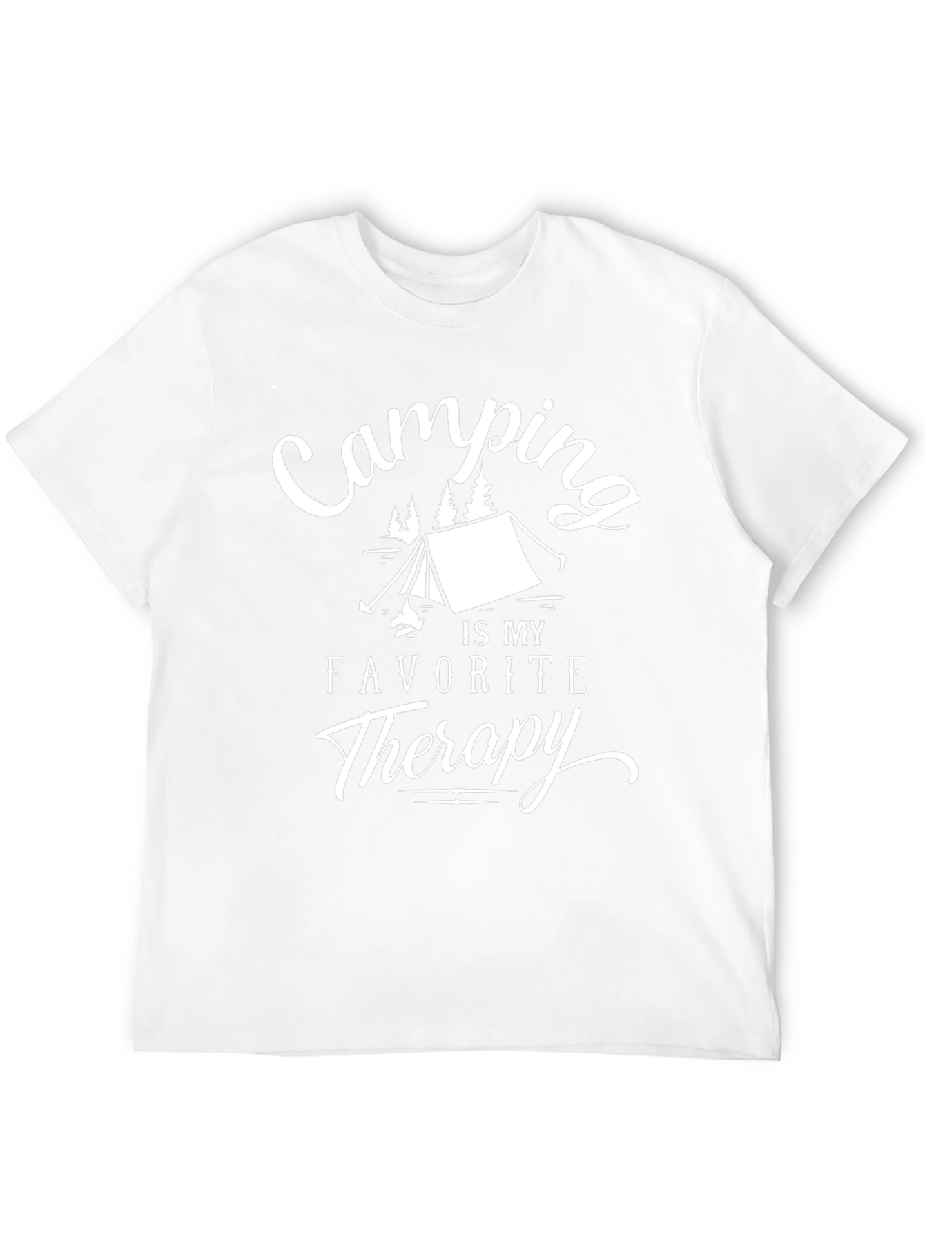 Camping is My Therapy T-Shirt - Black