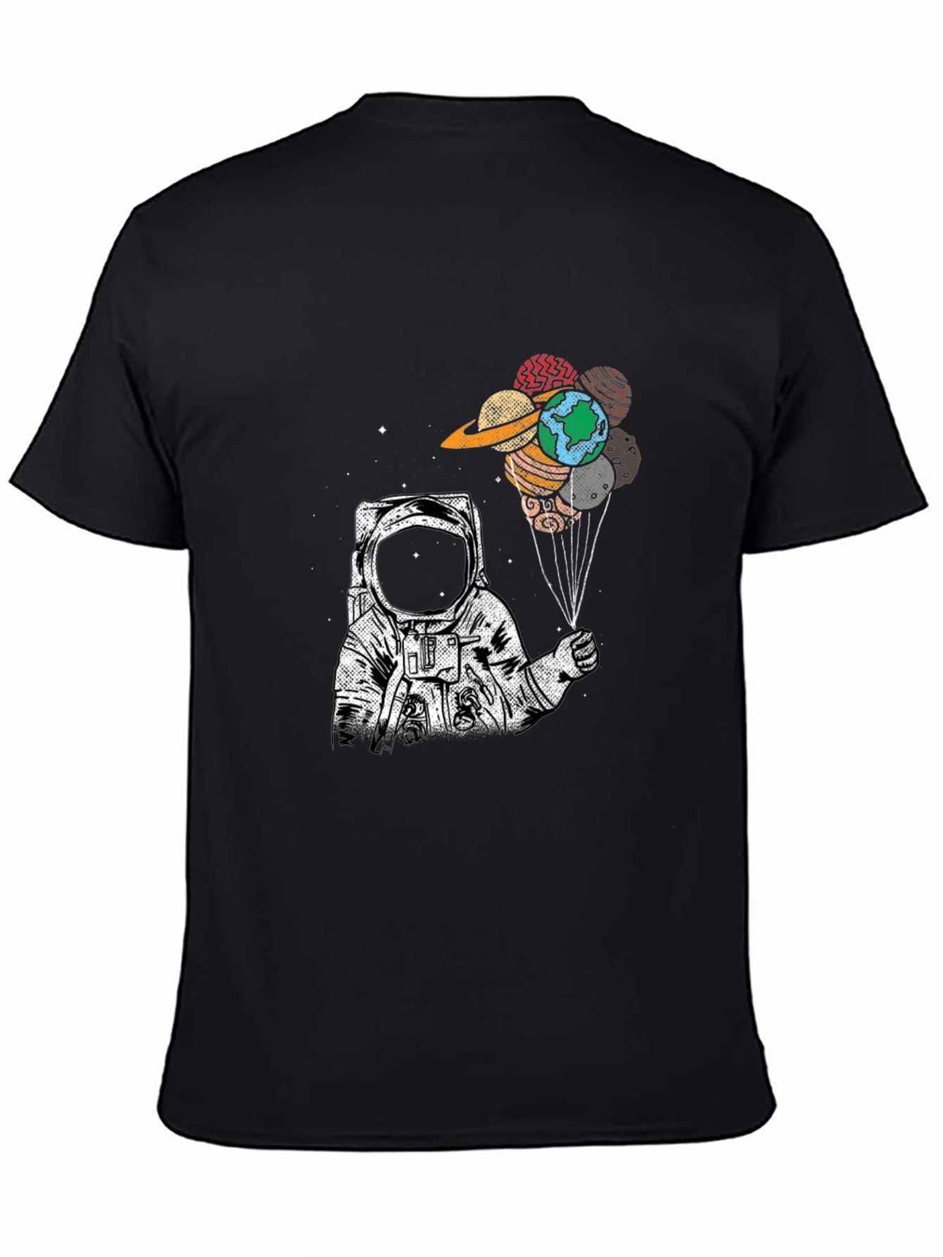 Astronaut Planet Balloon Graphic Tee