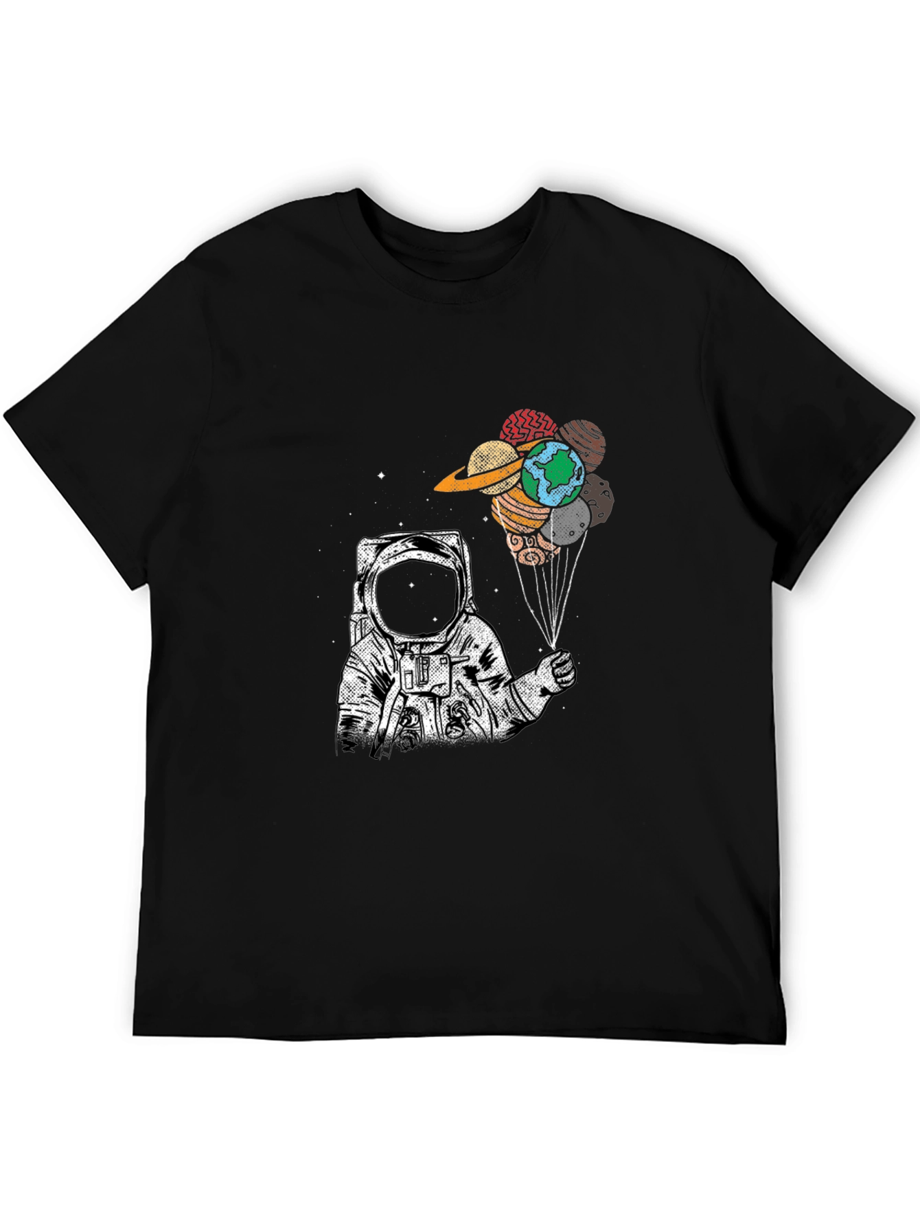Astronaut Planet Balloon Graphic Tee