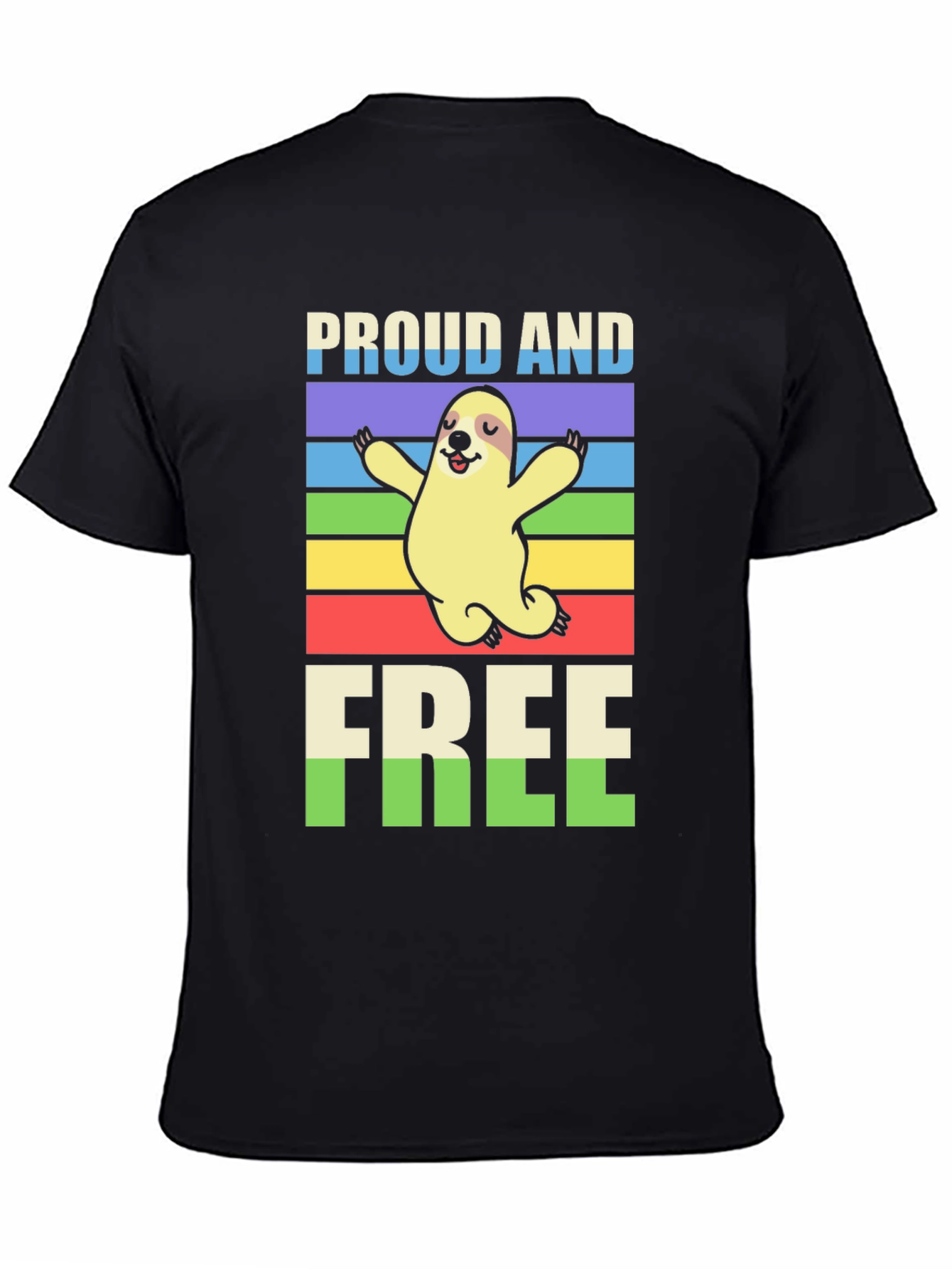 Proud & Free Sloth Graphic Tee