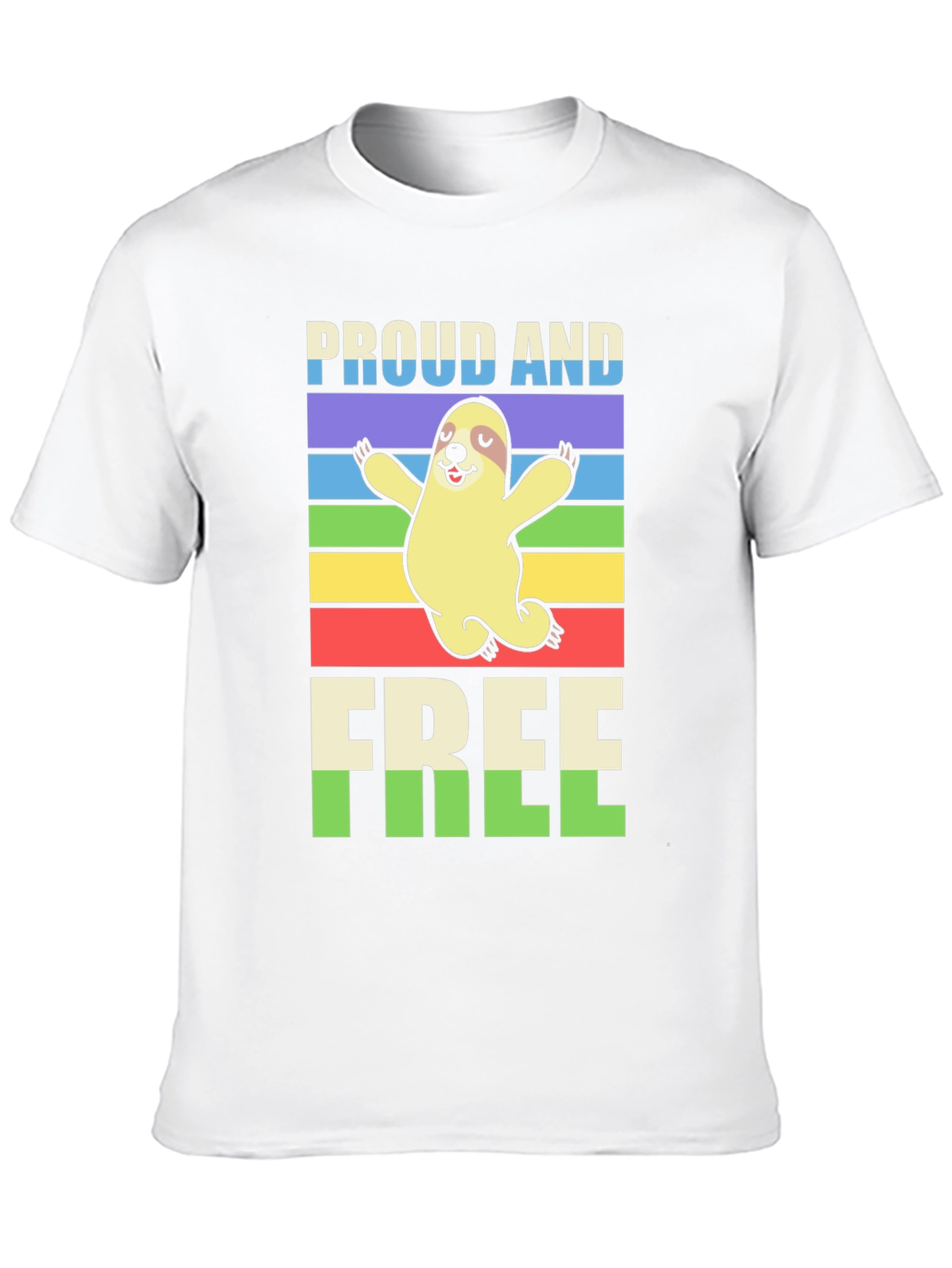 Proud & Free Sloth Graphic Tee