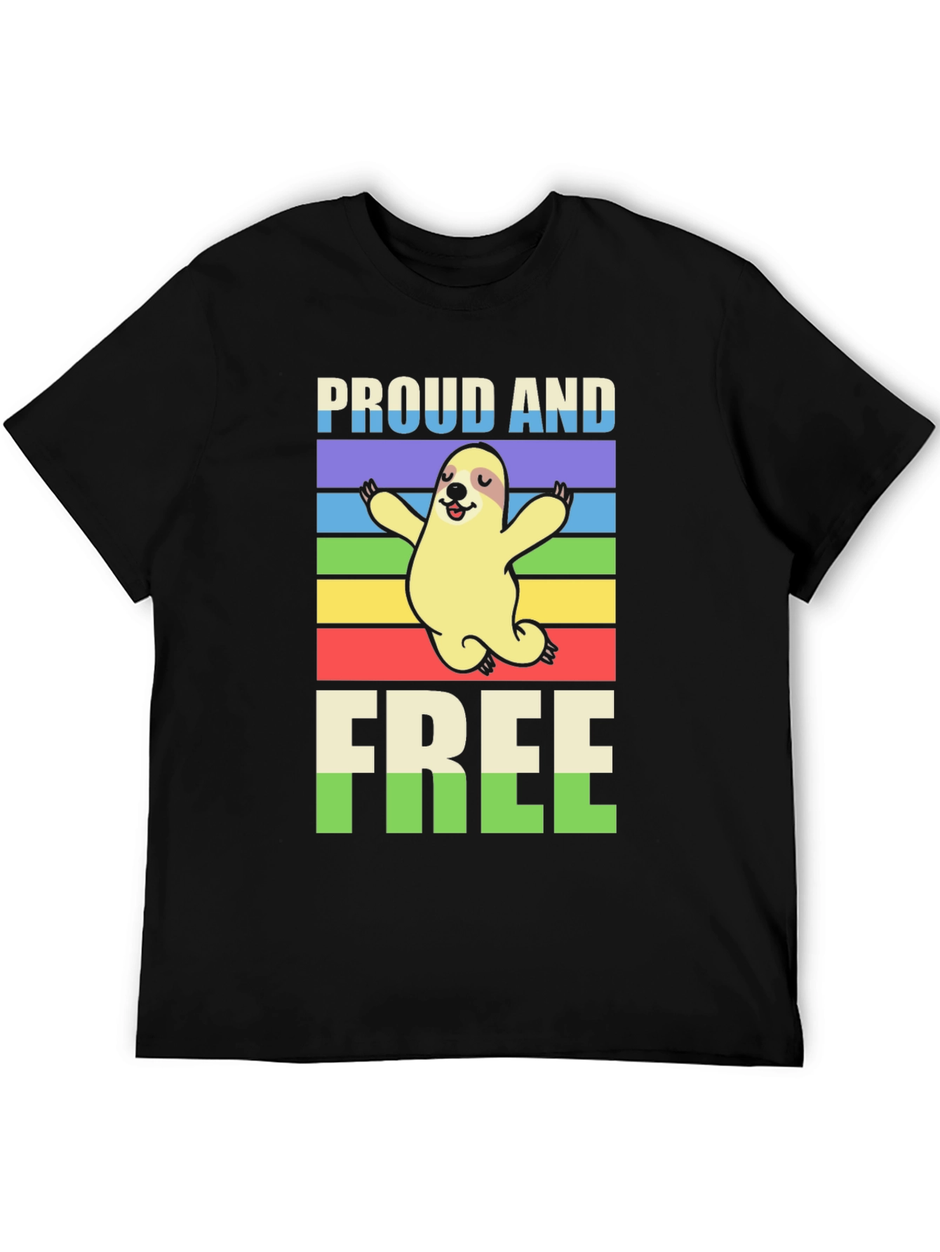 Proud & Free Sloth Graphic Tee