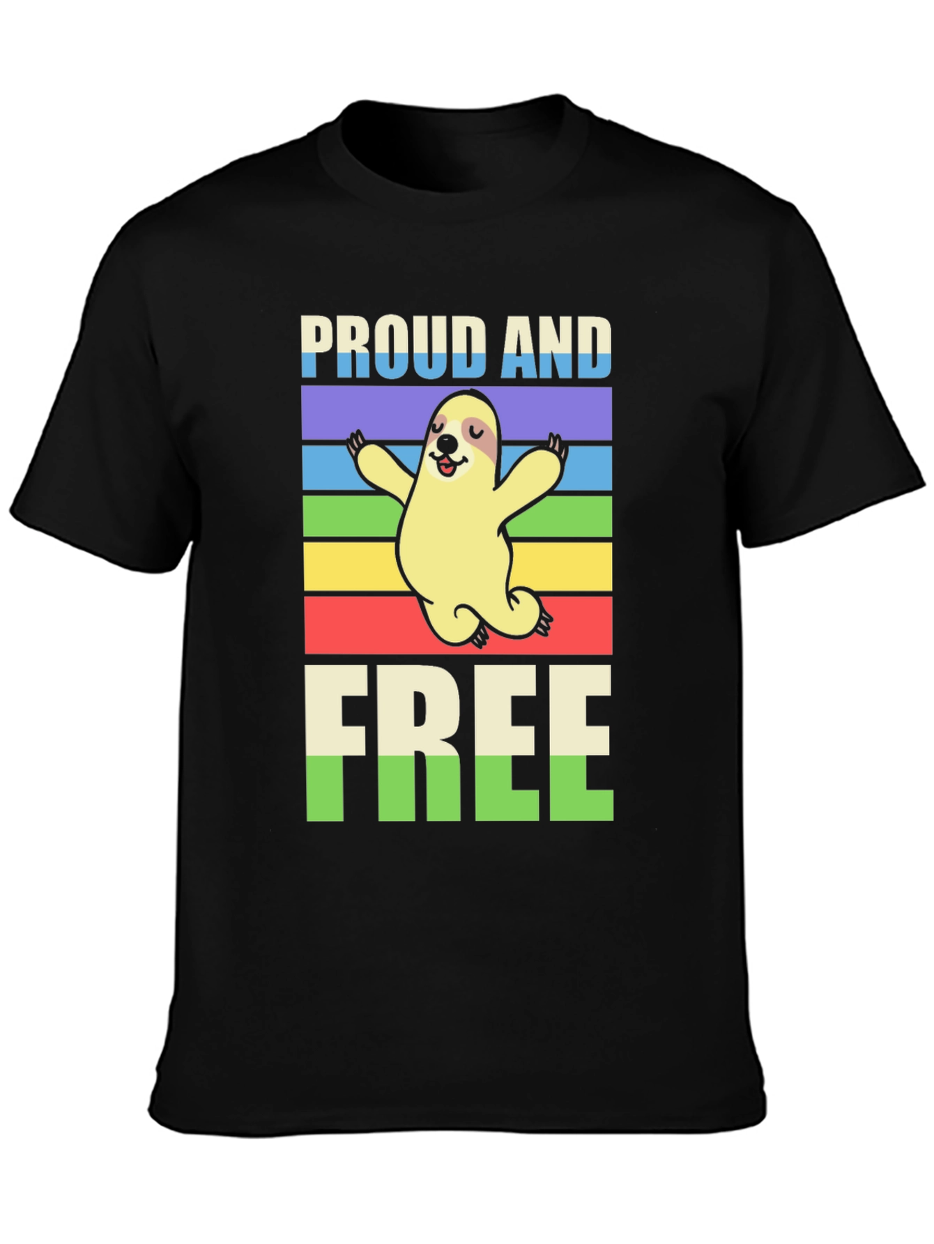 Proud & Free Sloth Graphic Tee