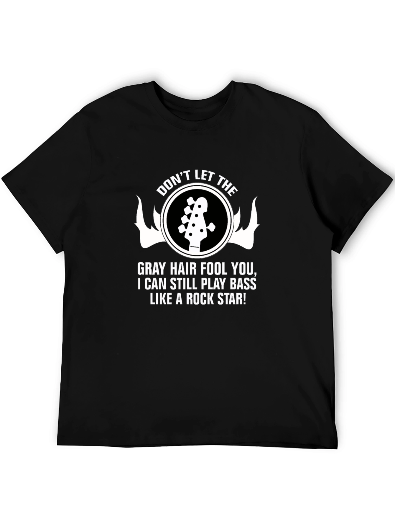 Rock Star Bass Player Graphic T-Shirt