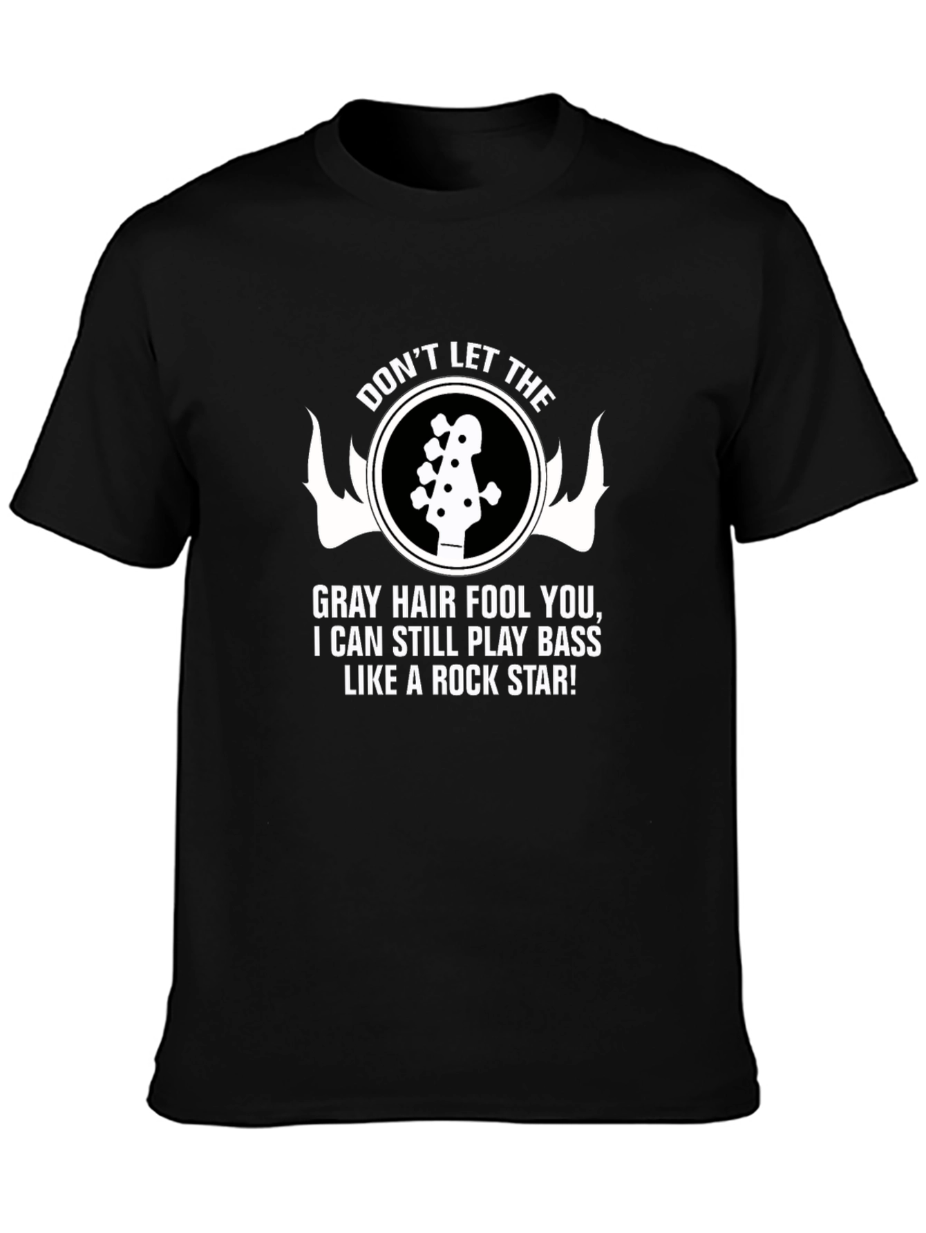 Rock Star Bass Player Graphic T-Shirt