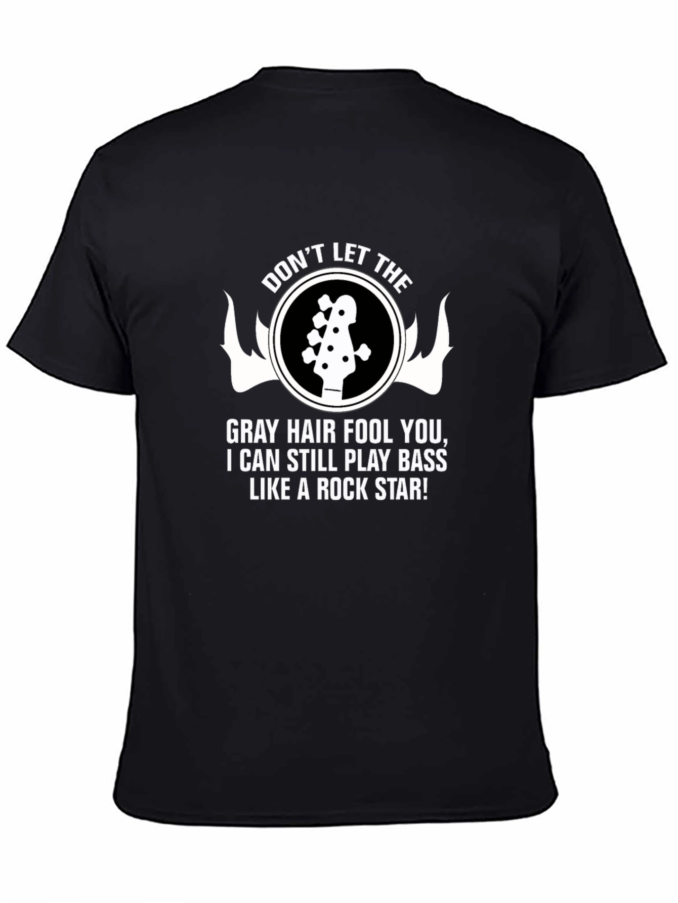Rock Star Bass Player Graphic T-Shirt