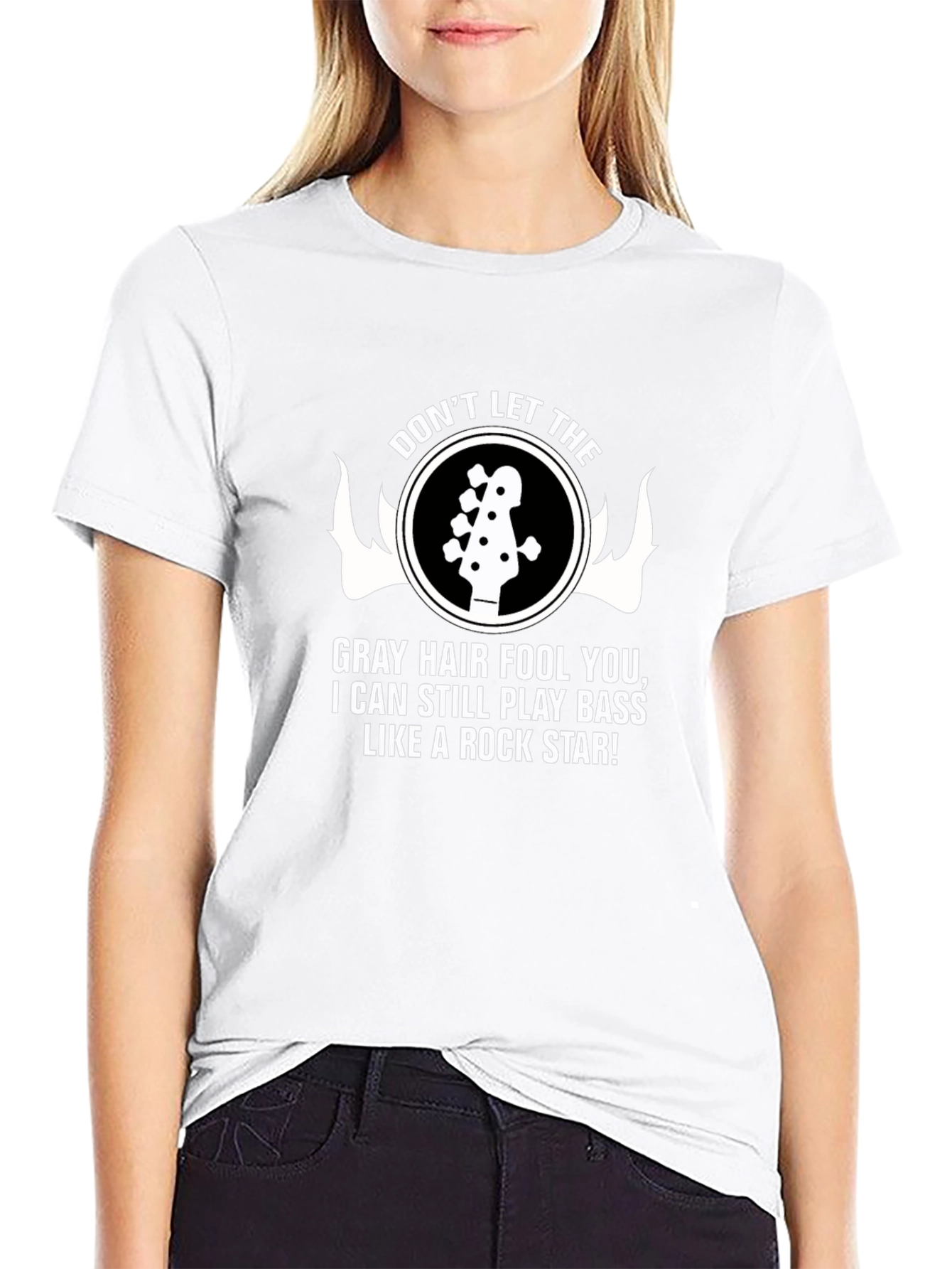 Rock Star Bass Player Graphic T-Shirt