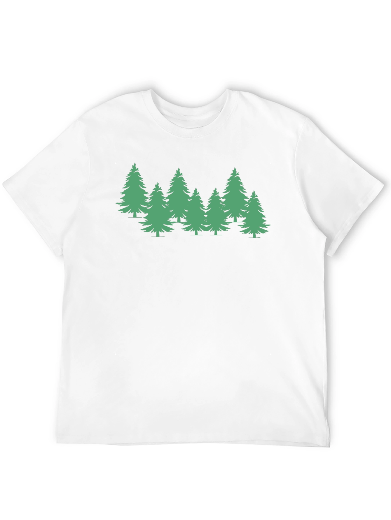 Evergreen Tree Graphic Tee - Soft Black T-Shirt