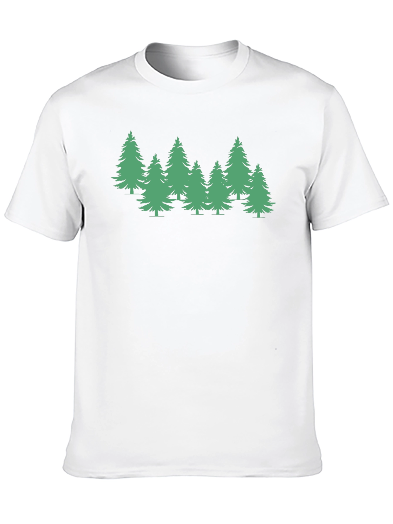 Evergreen Tree Graphic Tee - Soft Black T-Shirt